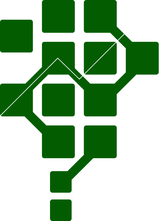 Green Development Fund logo which represents a system matrix of interconnected components that represent society, and in the shape of tree representing Green Development Fund's commitment to making the world a better place.