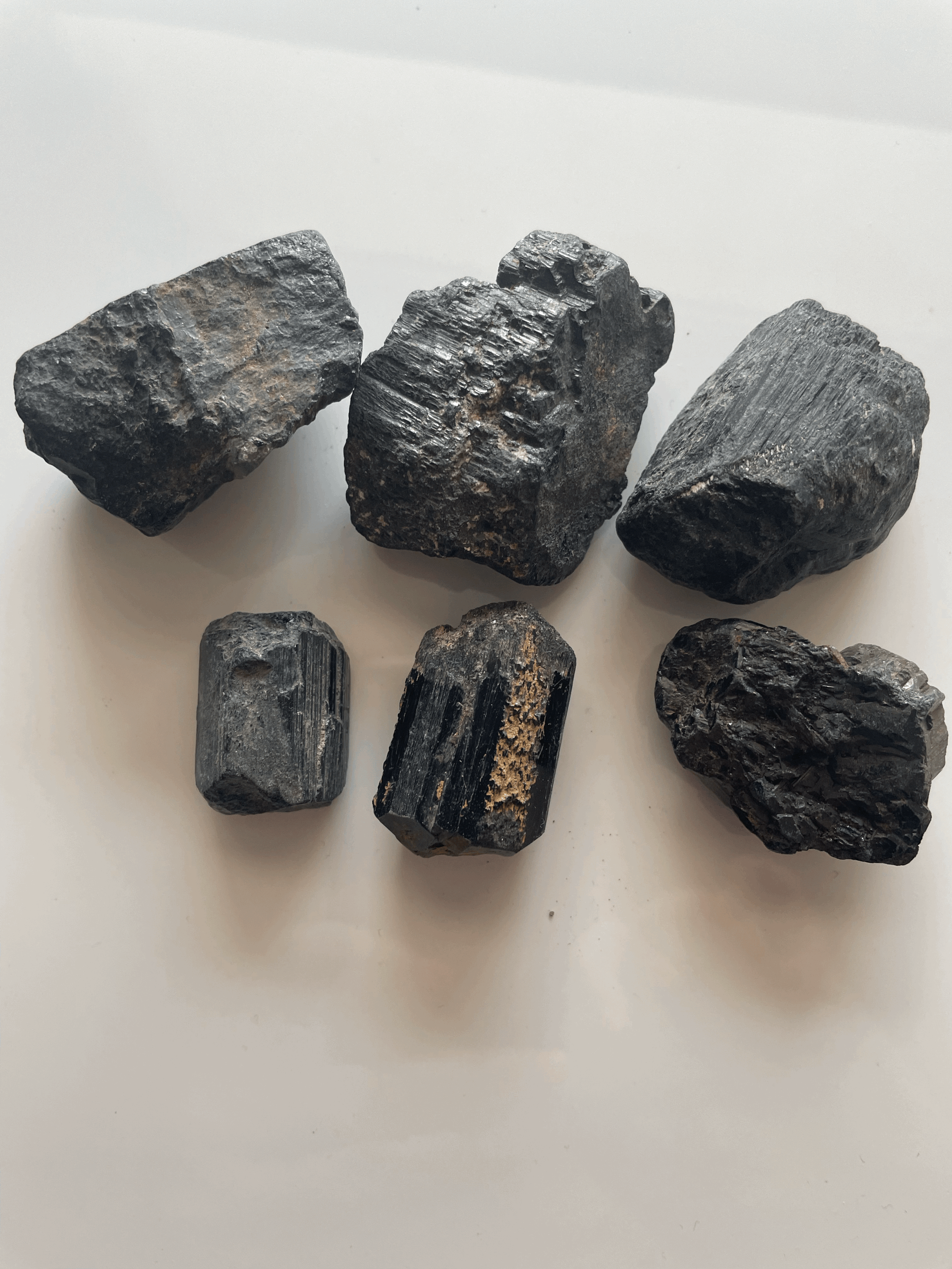 Black Tourmaline Rough Crystals
