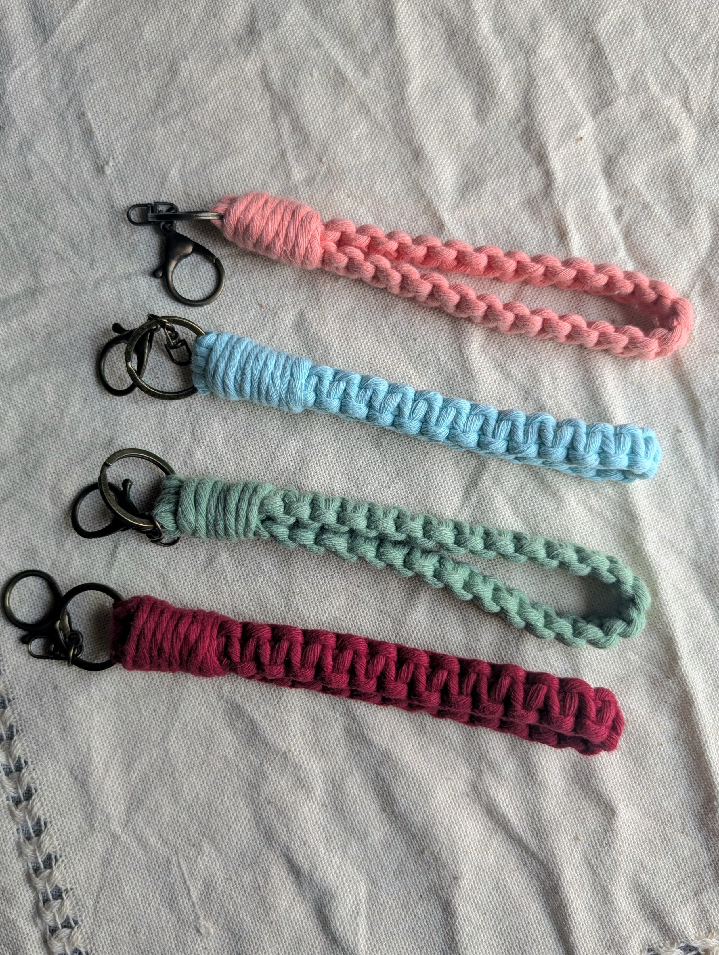 Macrame Keychain Wristlets