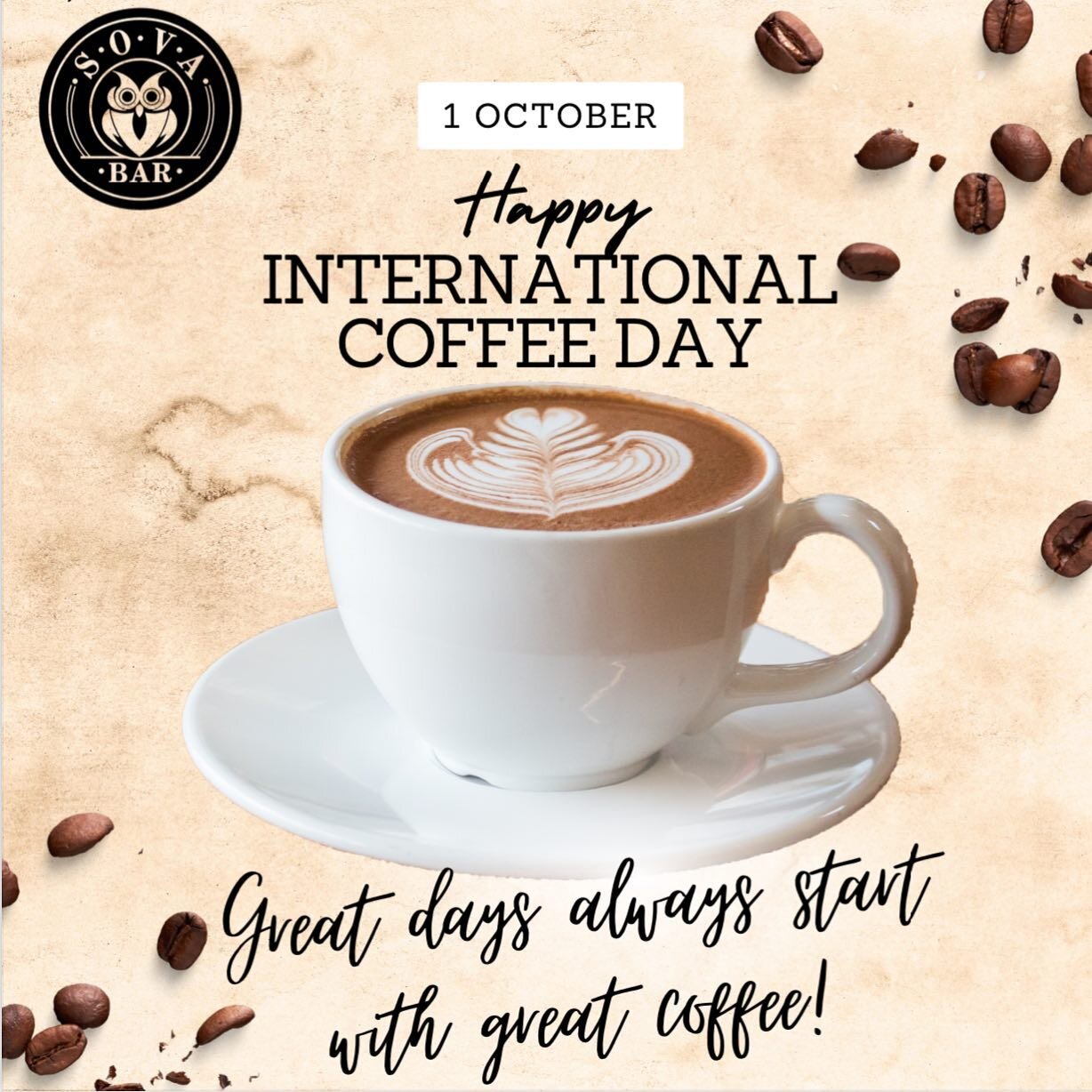 Happy international coffee day.