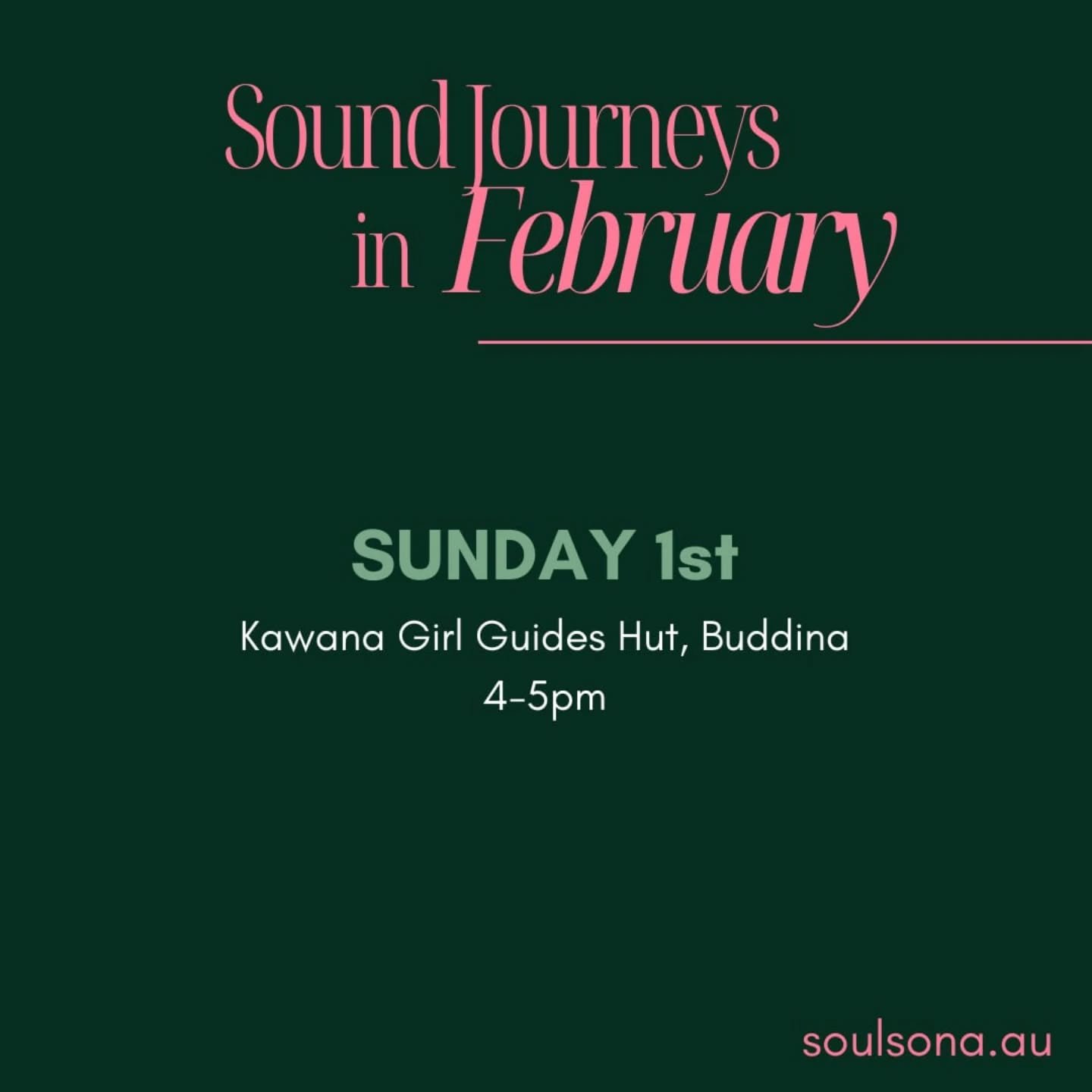 💚 When was the last time you felt deeply relaxed?

Join us on the 1st February for a sound journey to bring your body back to remembering... 

Bring some comfy blankets and pillows, roll out your mat and allow sound to support your body, mind, and s