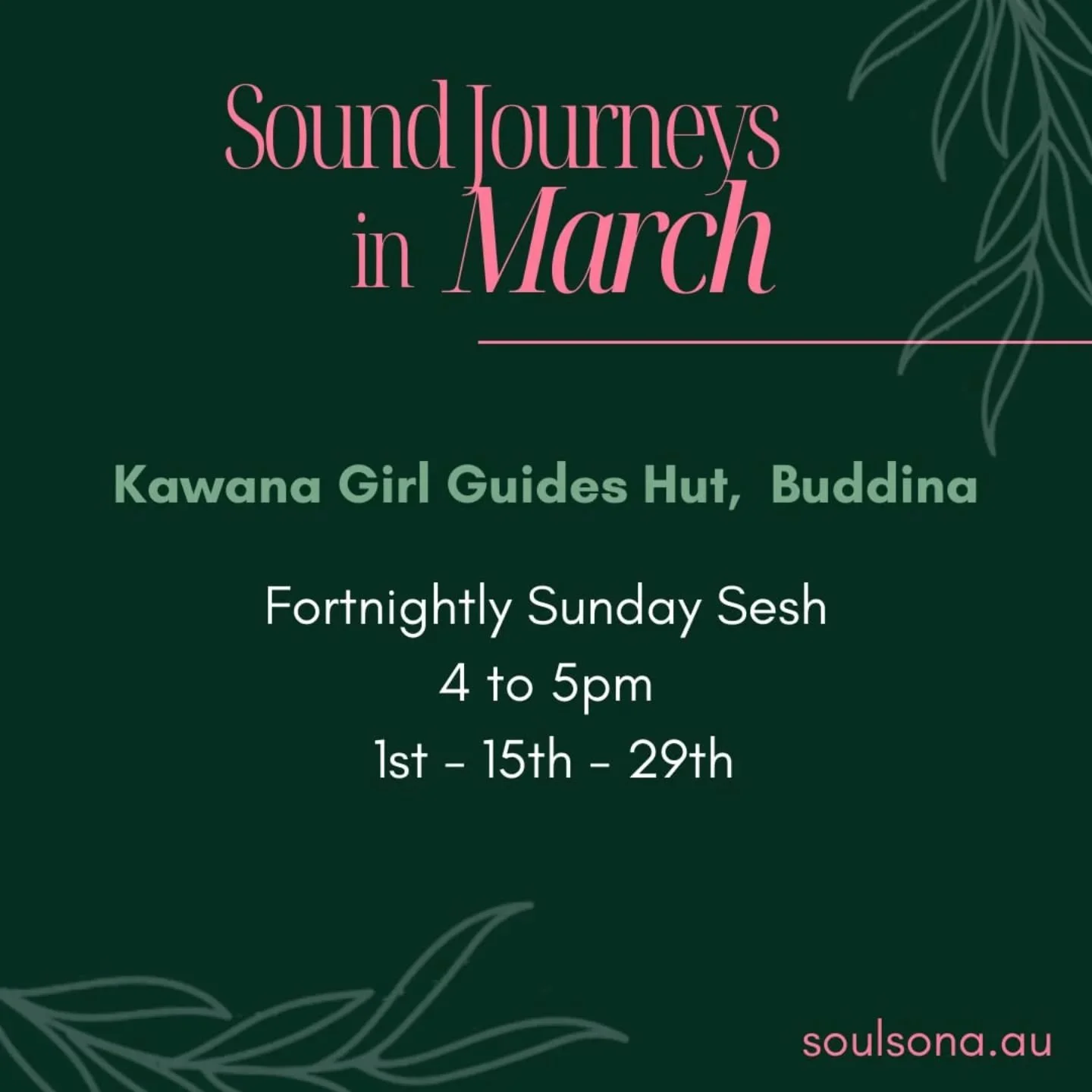 More Sundays to Relax, Rejuvinate &amp; Recieve.

💚 Now our Sunday sessions are every fortnight, you have more opportunities to make this a normal part of your routine. 

Book your space to exhale.

Soulsona.au

Michelle ☺️ 
.
.
.
#soulsona #soulson