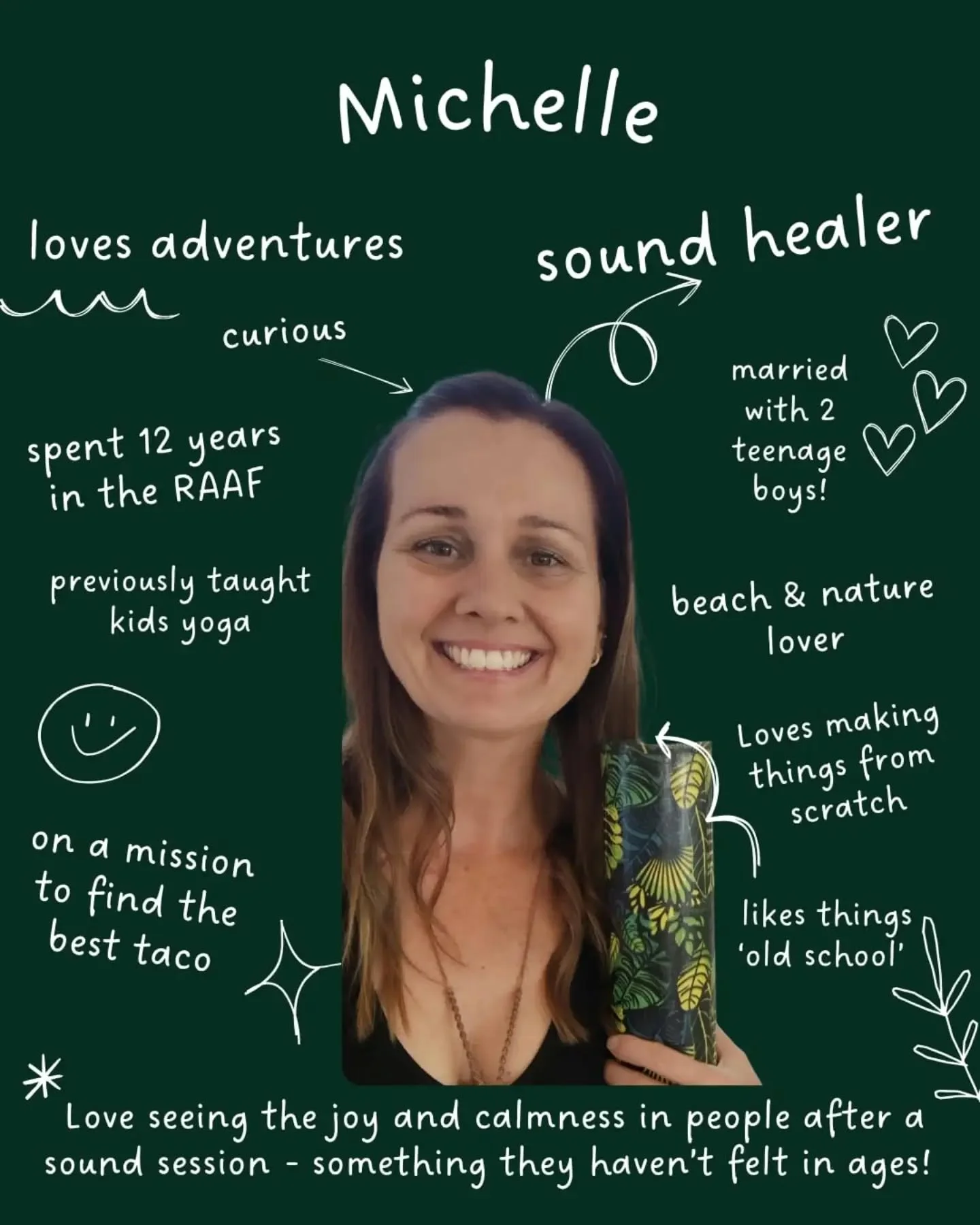 💚 Just some little snippets about me.. some you might know already, and some might surprise you!

But I do generally have about a million ideas and I want to explore them all!  My curiosity is a strength but I know it can also hold me back by wantin