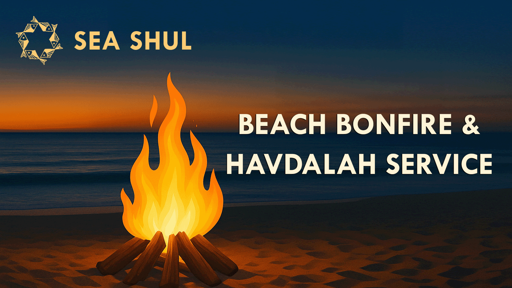 Sea Shul: Beach Bonfire & Havdalah Service - August 16