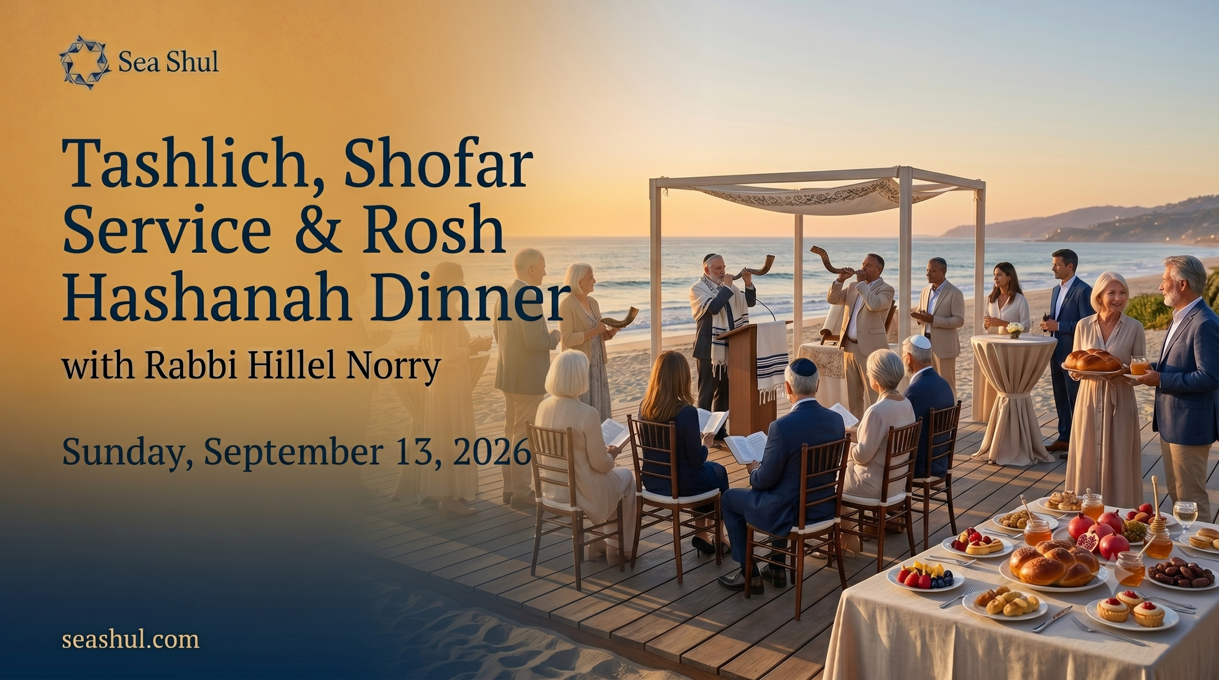 Tashlich, Shofar Service &amp; Rosh Hashanah Dinner with Rabbi Norry