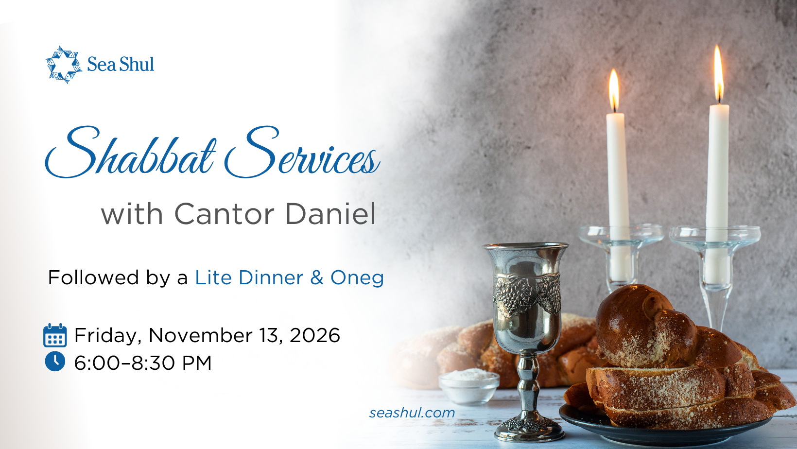 Shabbat Services with Cantor Daniel