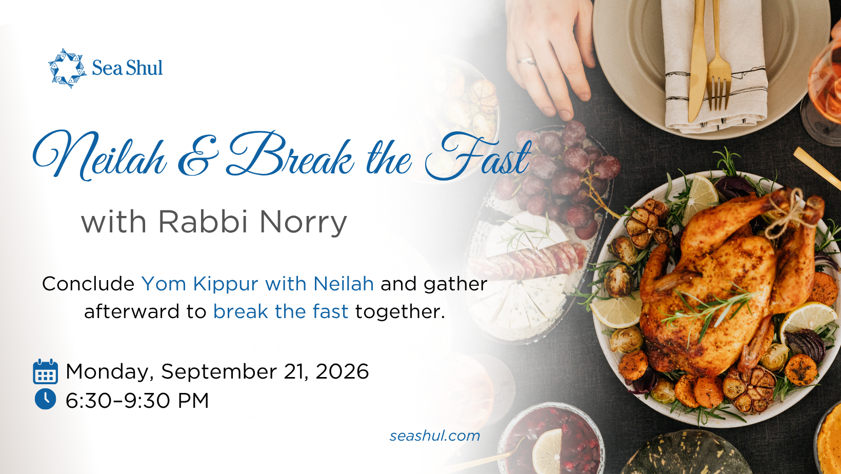 Neilah &amp; Break the Fast with Rabbi Norry