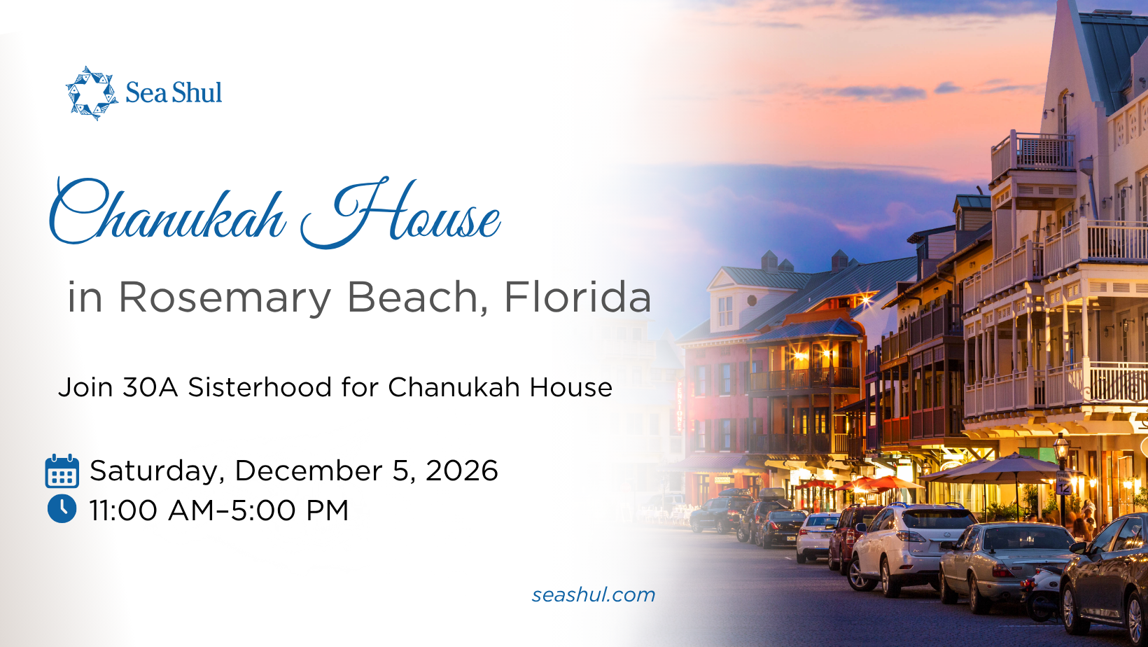 Chanukah House in Rosemary Beach — 2026 Holiday Home Tour