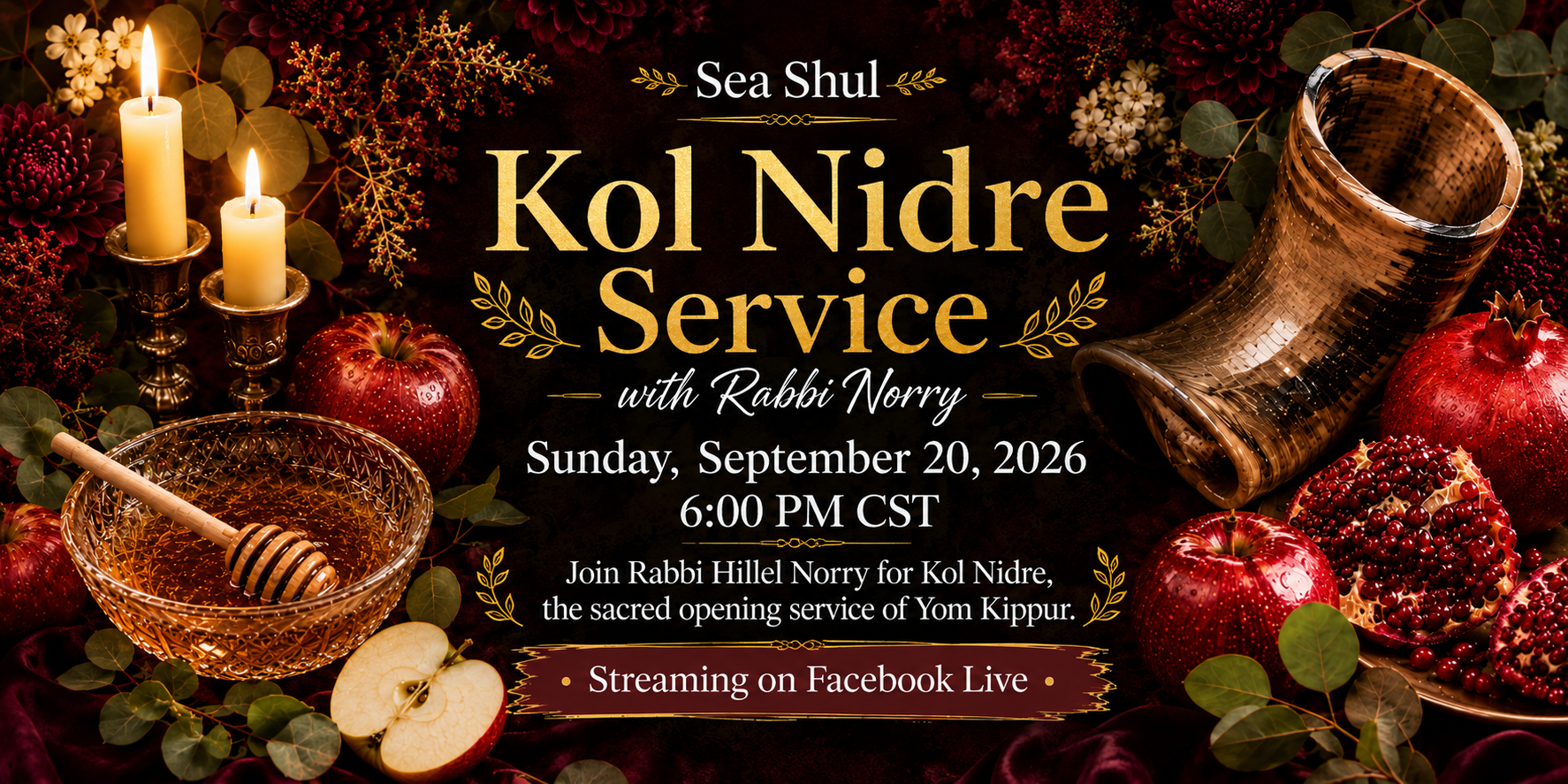 Kol Nidre Services with Rabbi Norry