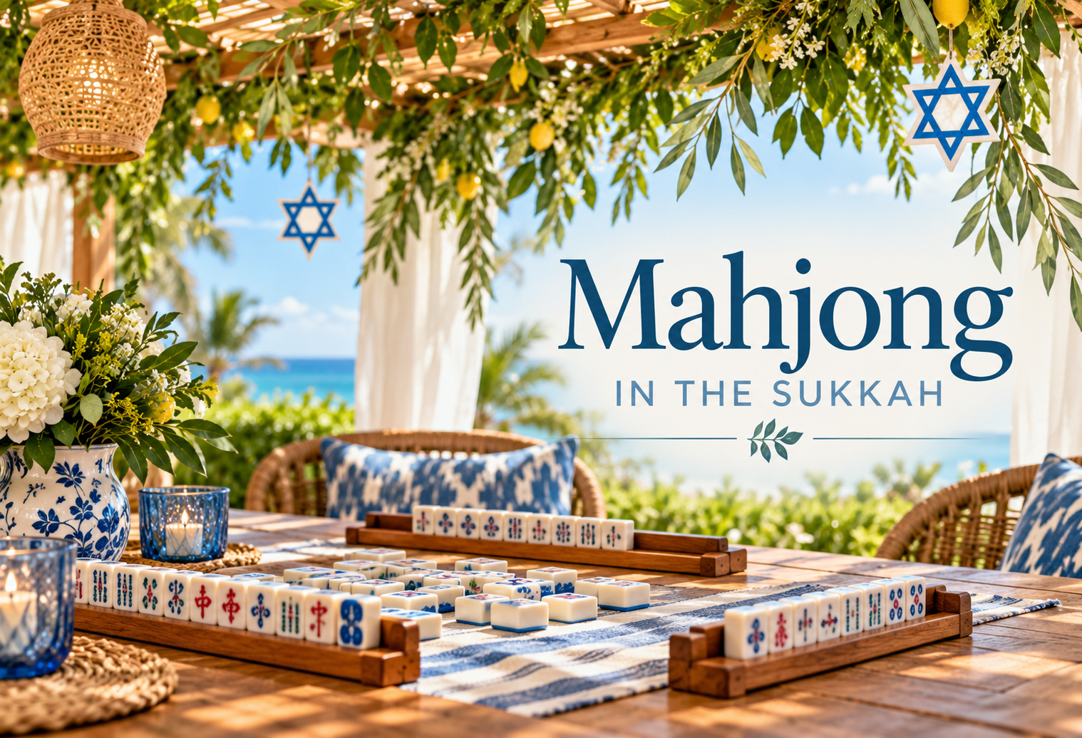 Mahjong in the Sukkah