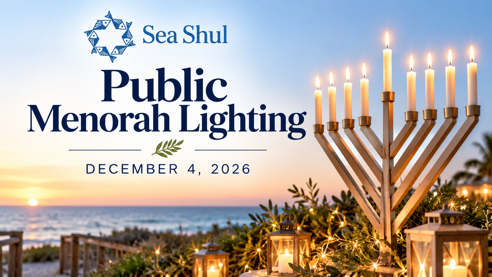 Sea Shul Public Menorah Lighting