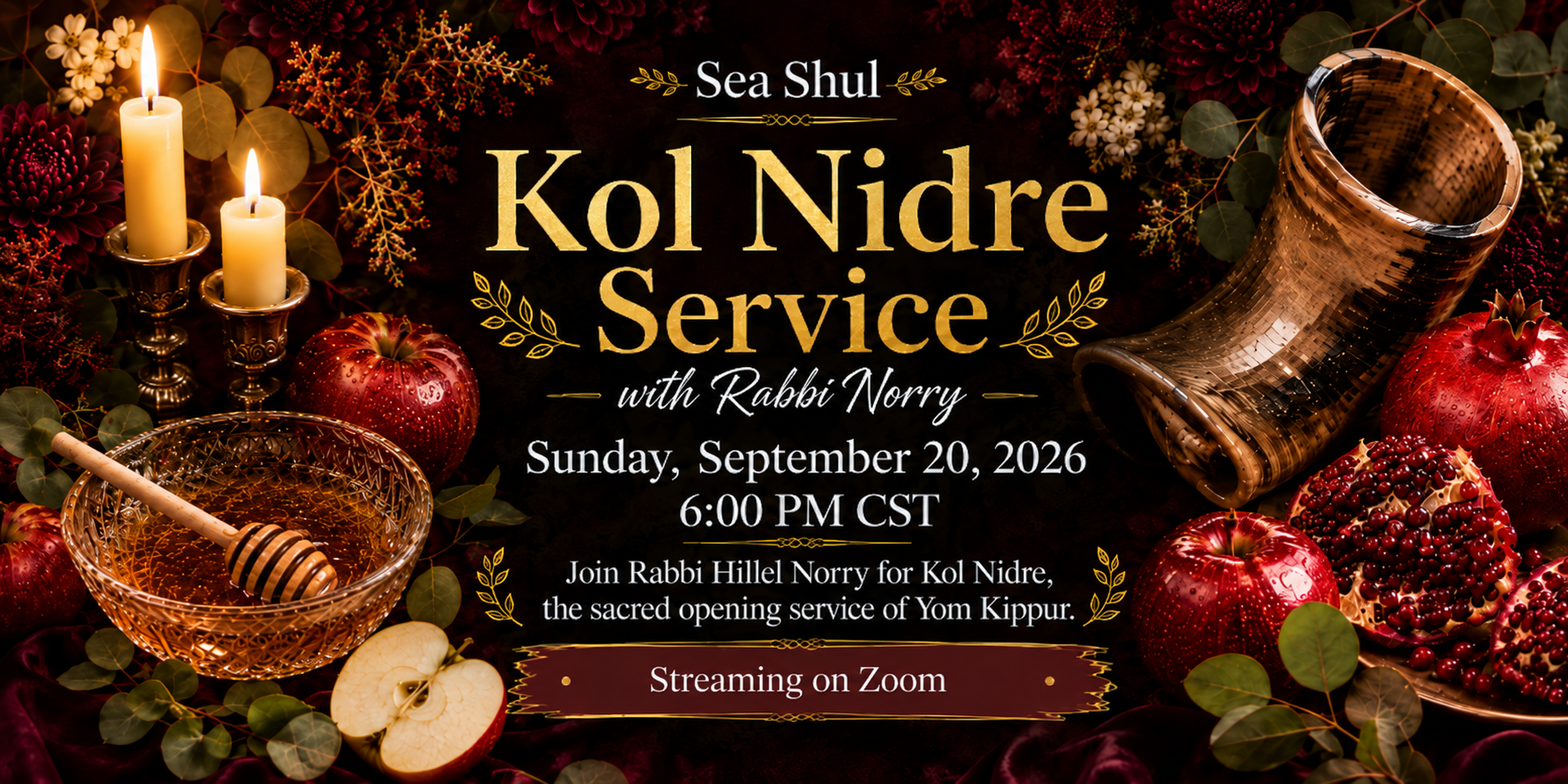 Kol Nidre Services with Rabbi Norry