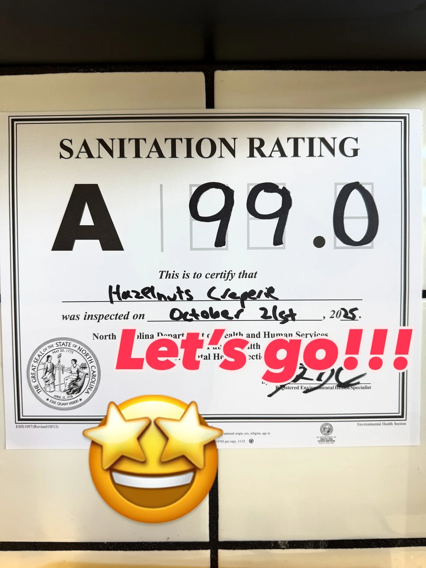 Great Job Team!!! Let&rsquo;s GO 💪👏😋
#clean #teamwork #hazelnutscreperie