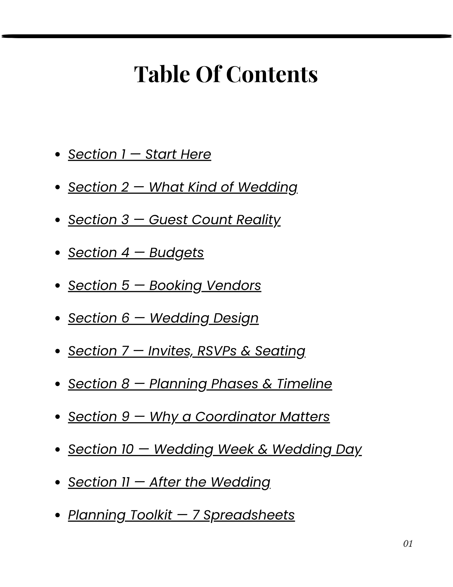 The Calm Bride Wedding Planning Guide Final Version - table of context.PNG (Copy)