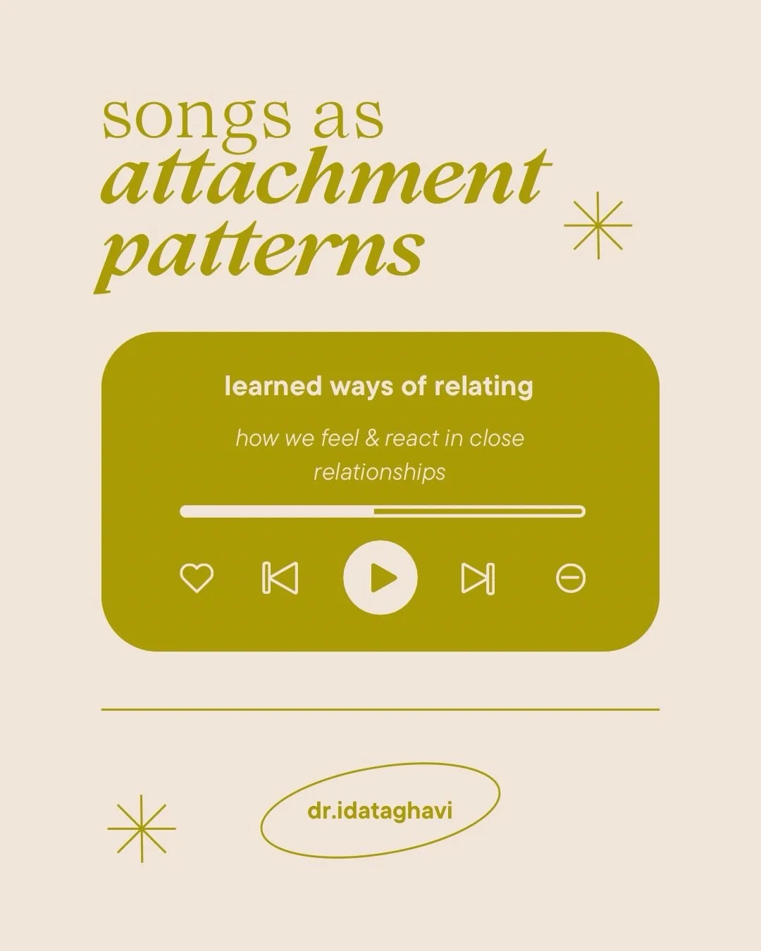 If attachment patterns had theme songs&hellip; 🎶

#attachmenttheory #relationalpatterns #relationalhealing #selfawareness #therapistthoughts