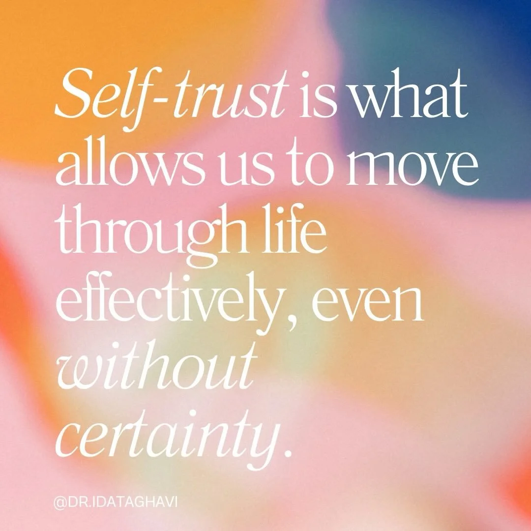 Uncertainty is uncomfortable, especially when we&rsquo;re wired to scan for risk. By learning to trust ourselves, believing we can meet the unknown with the support of our inner and outer resources, we find a steadier way forward. 💛

#selftrust #liv