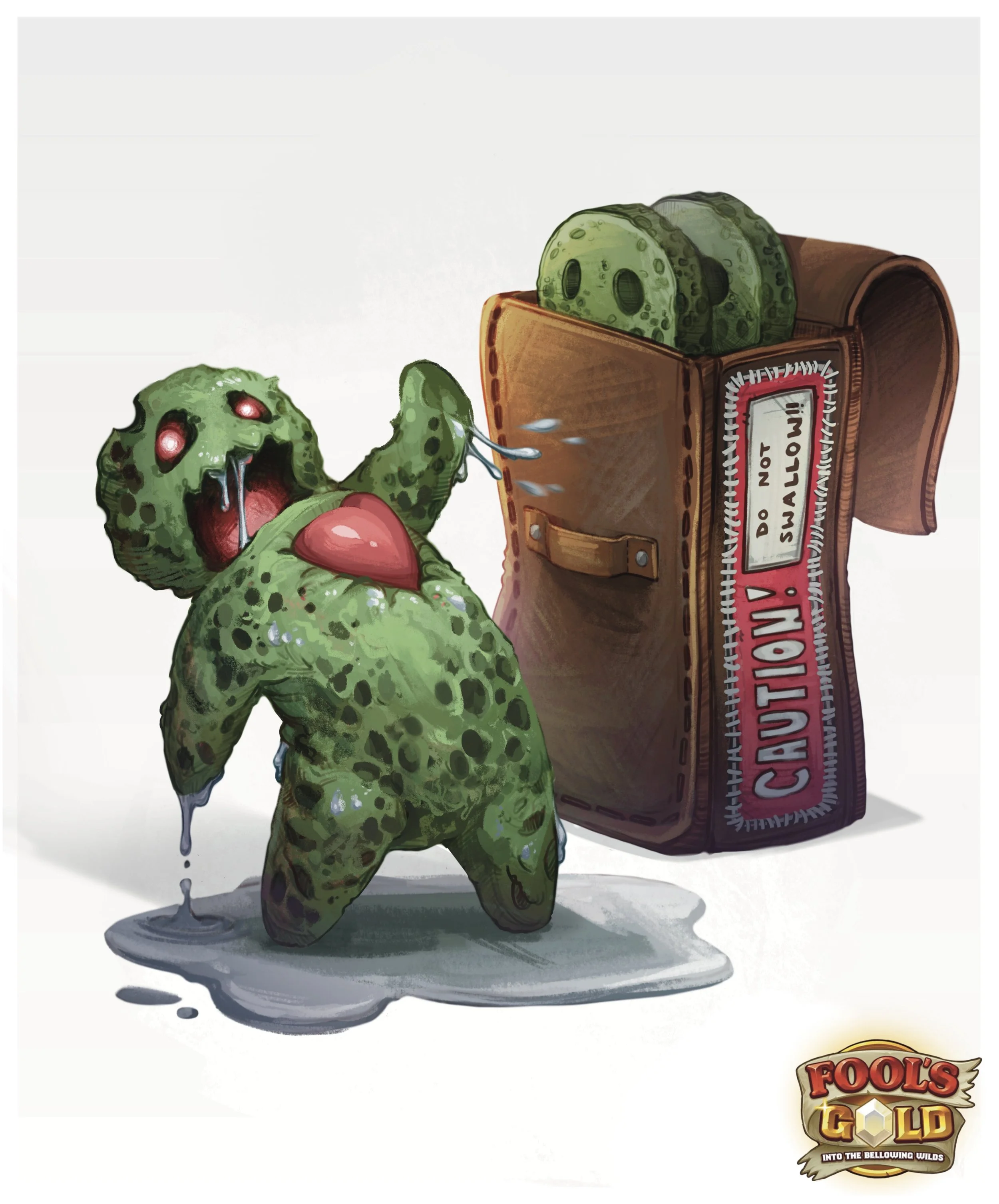 'Fools Gold: Into the Bellowing Wilds’ Item Design- Hit Point Press