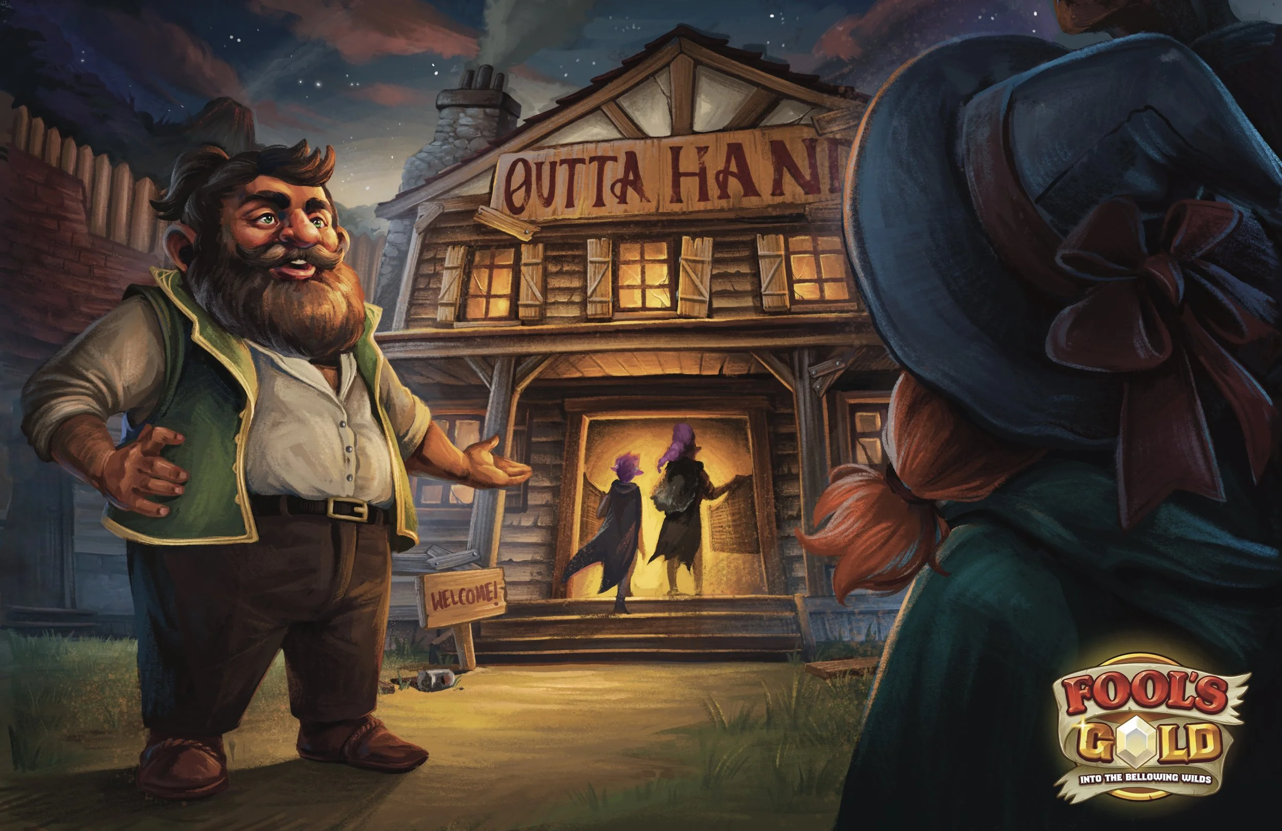 'Fools Gold: Into the Bellowing Wilds’ illustration- Hit Point Press