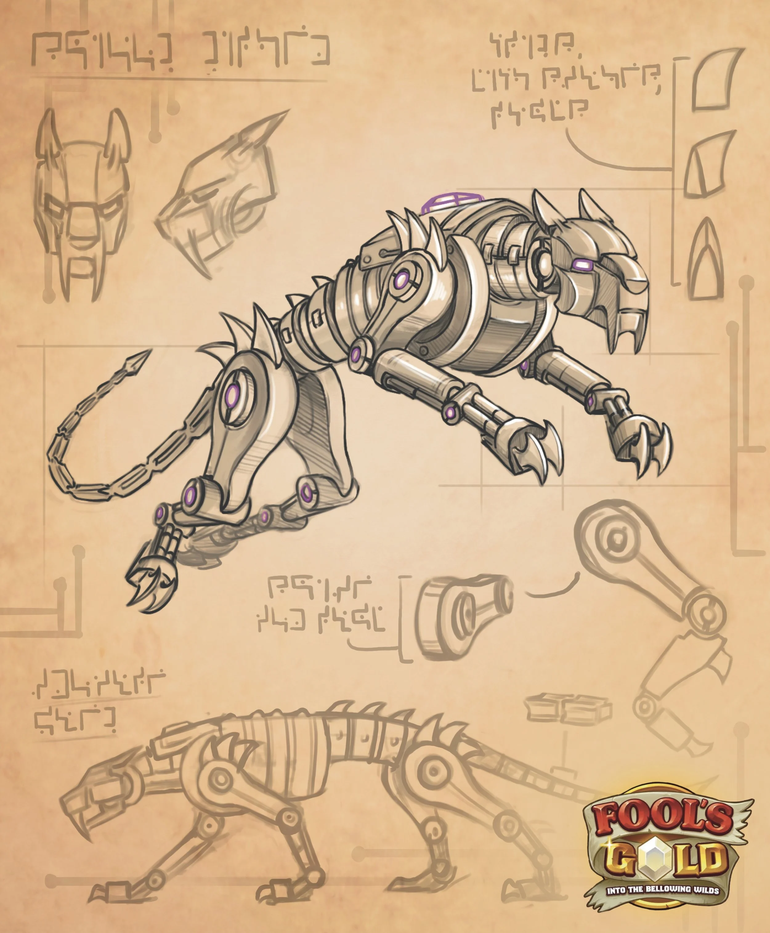 'Fools Gold: Into the Bellowing Wilds’ Item Design- Hit Point Press