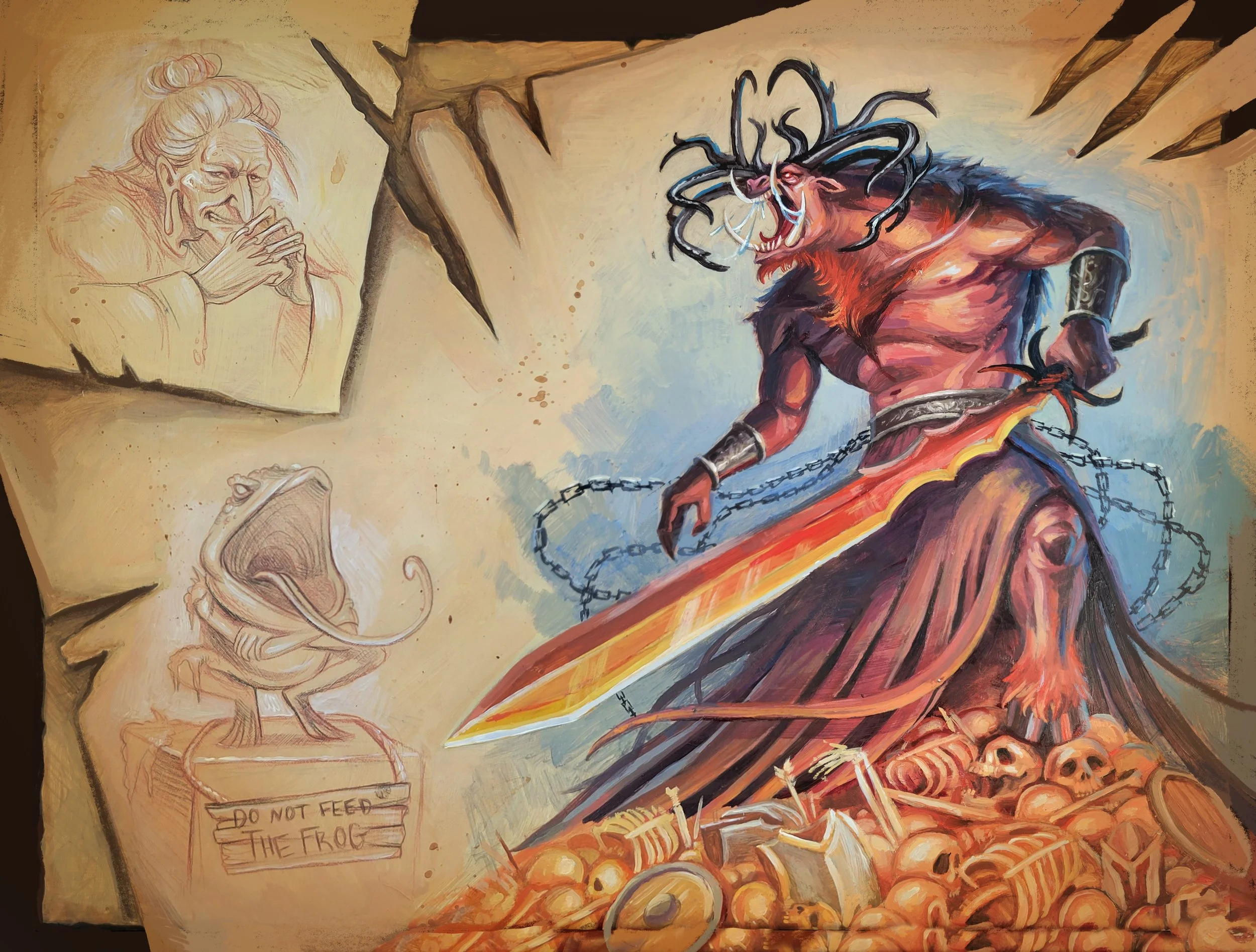 ‘Fablehaven: Keys to the Demon Prison’ Front Endpaper- Publisher LitJoy Crate