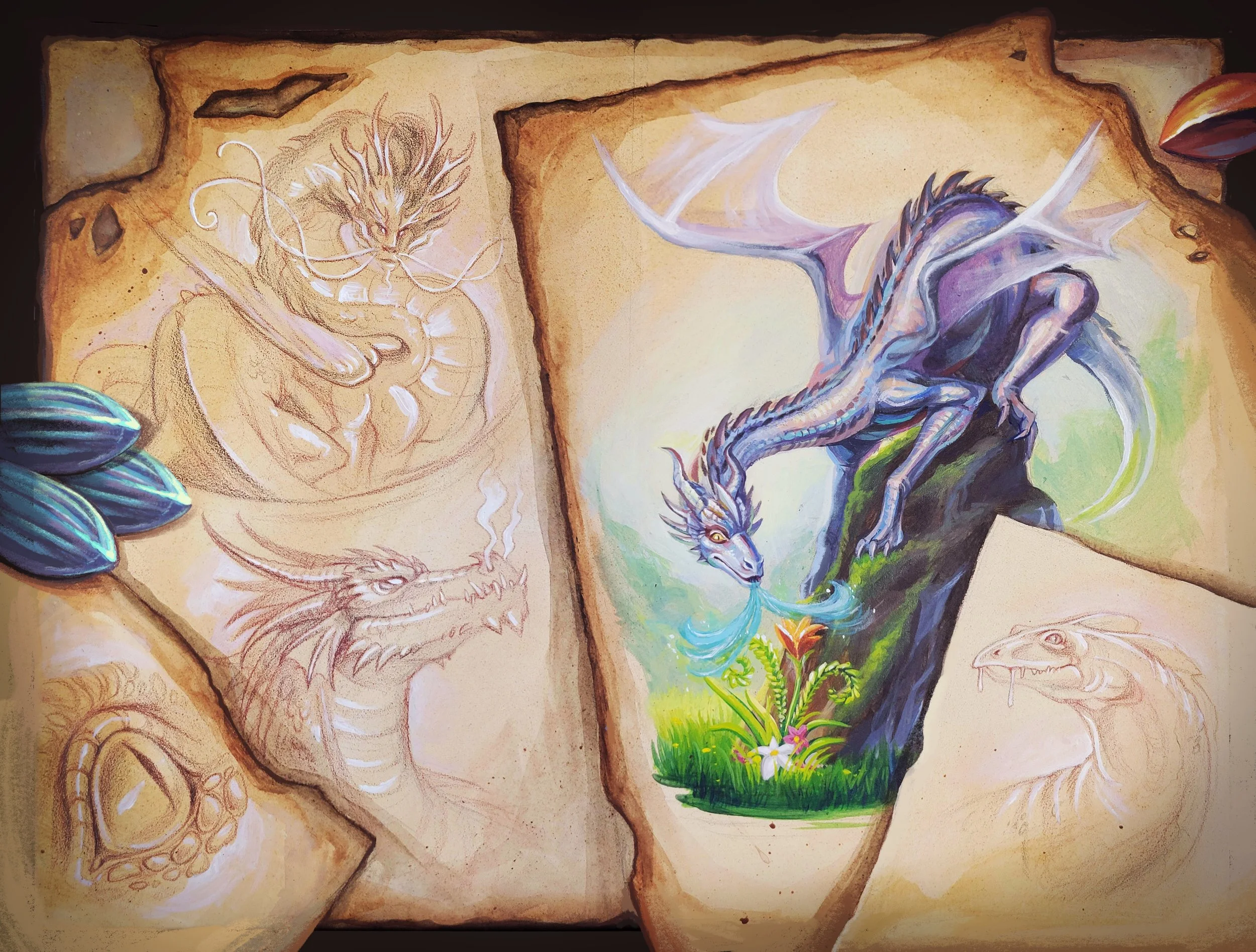 ‘Fablehaven: Secrets of the Dragon Sanctuary’ Front Endpaper- Publisher LitJoy Crate