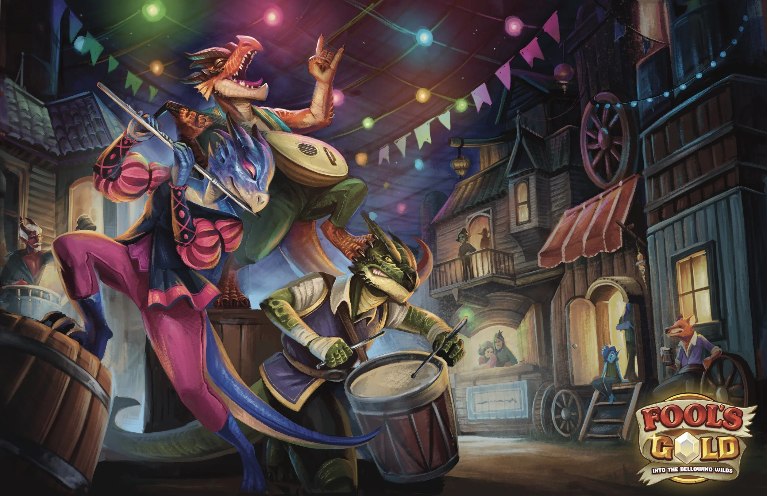 'Fools Gold: Into the Bellowing Wilds’ illustration- Hit Point Press