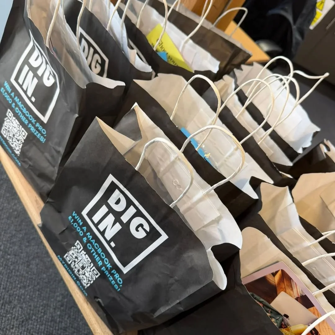 Special thanks to @diginbox for these amazing goodie bags, grab yours from reception 🙂