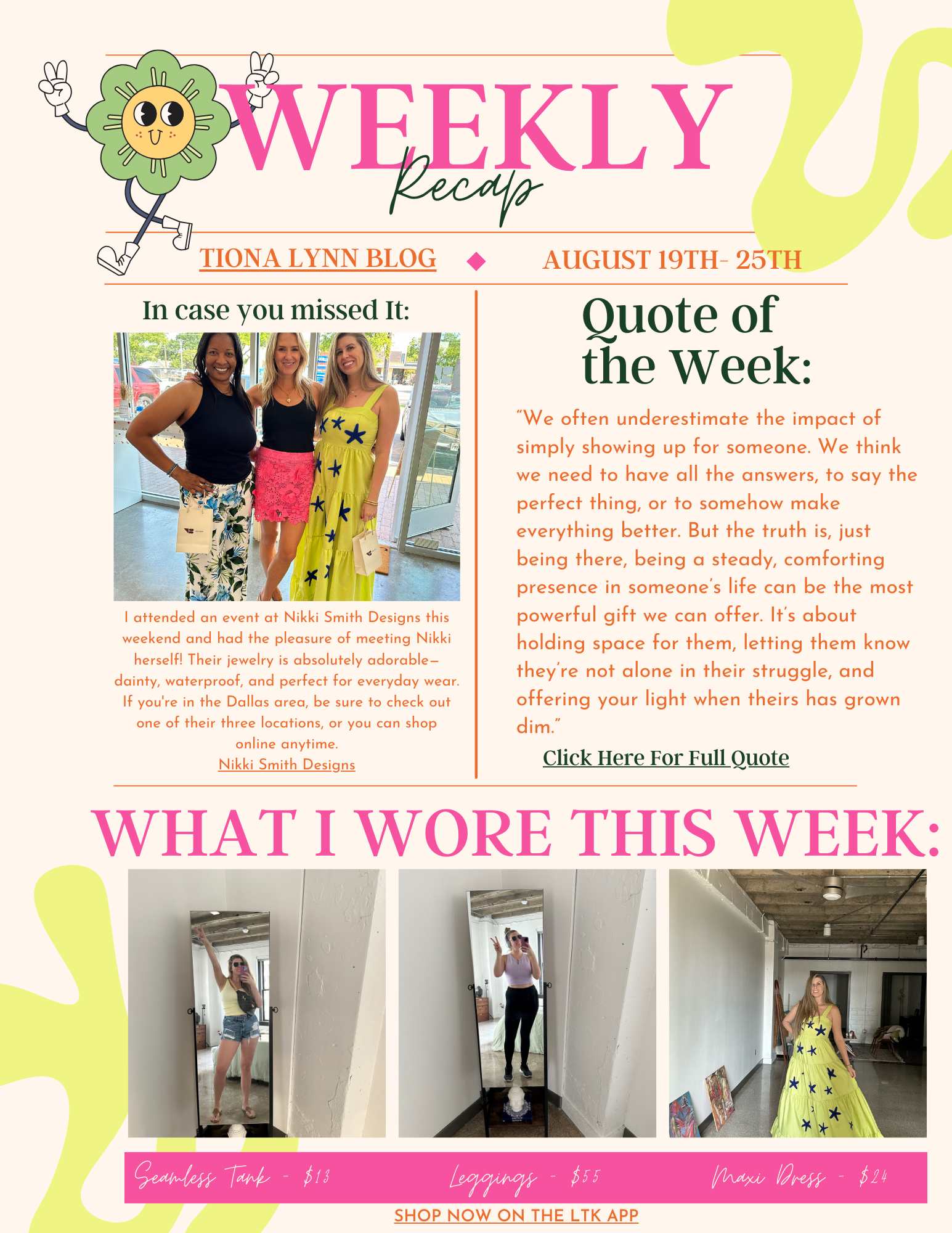 Weekly Recap: August 19th - 25th