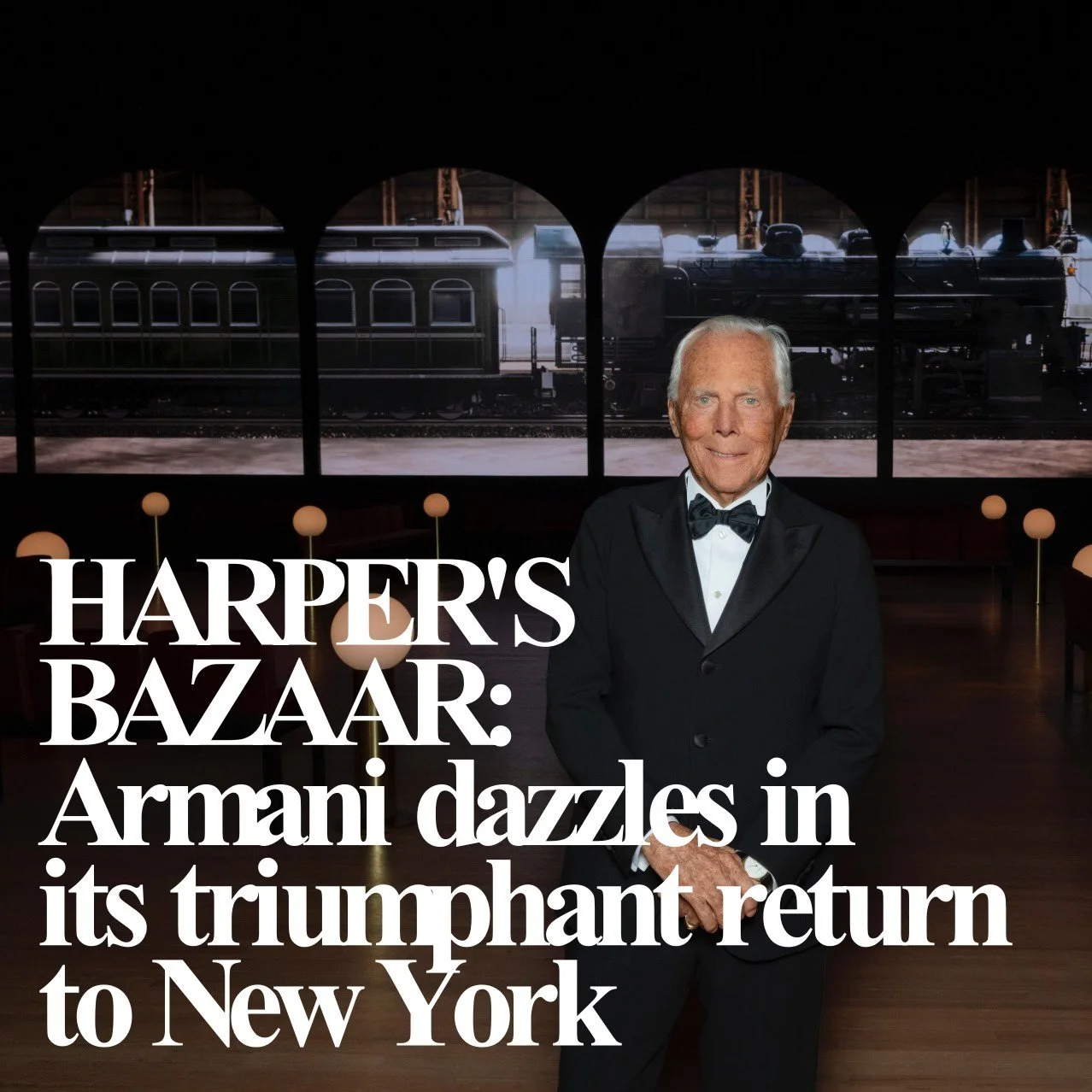 Armani dazzles in its triumphant return to New York