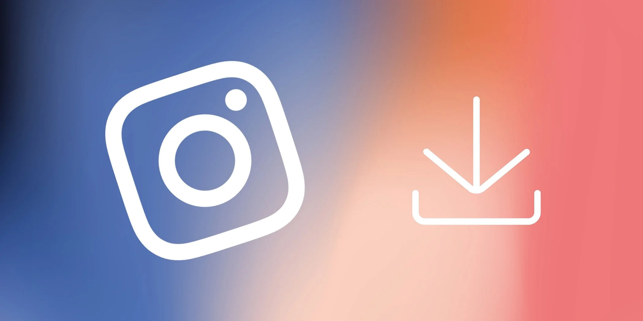 Graphic showing Instagram logo and download icon for a guide on how to download Instagram videos and Reels