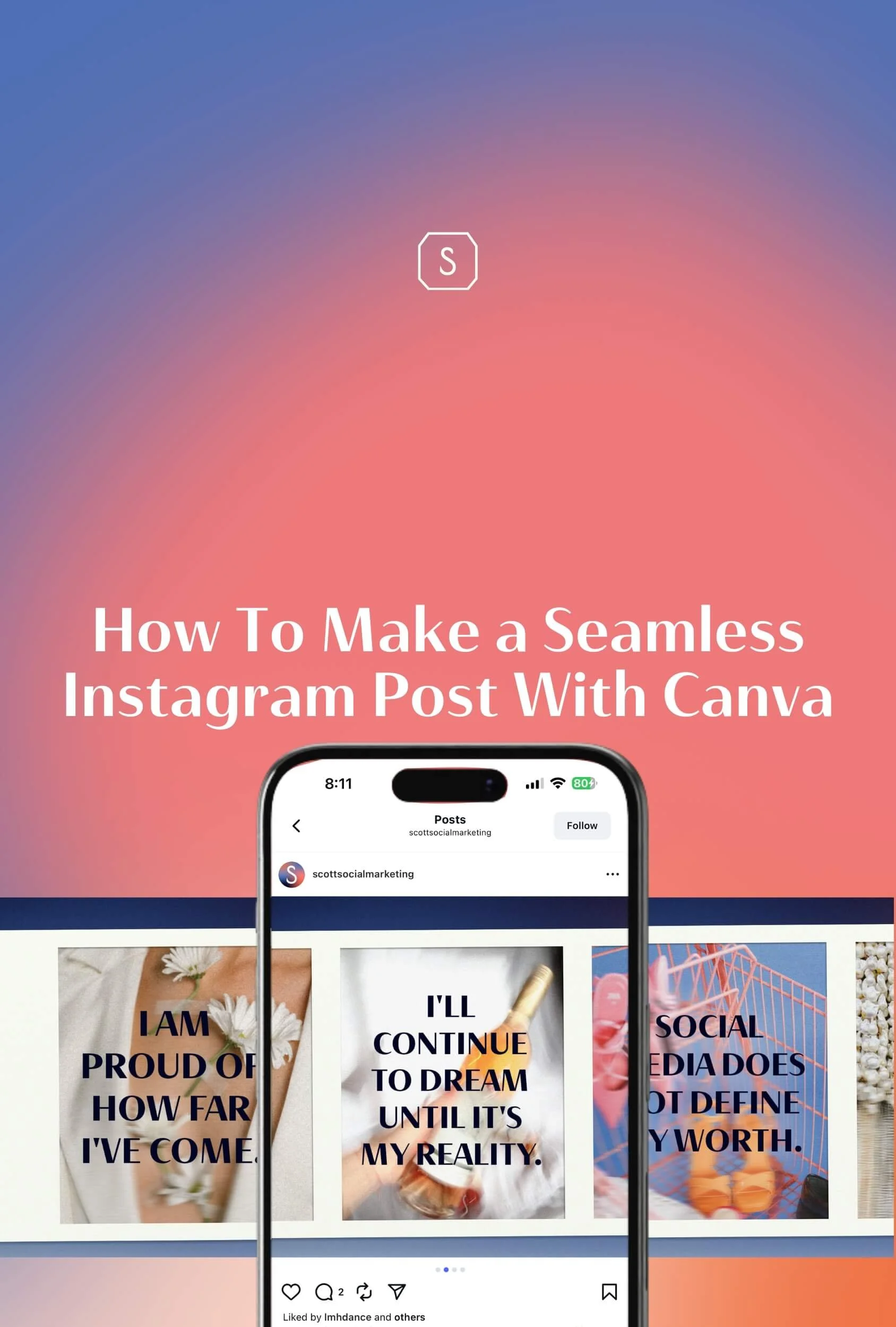 How To Make Seamless Instagram Posts With Canva