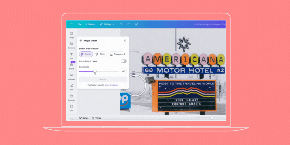 Canva Magic Eraser: Clean Up User-Generated Content