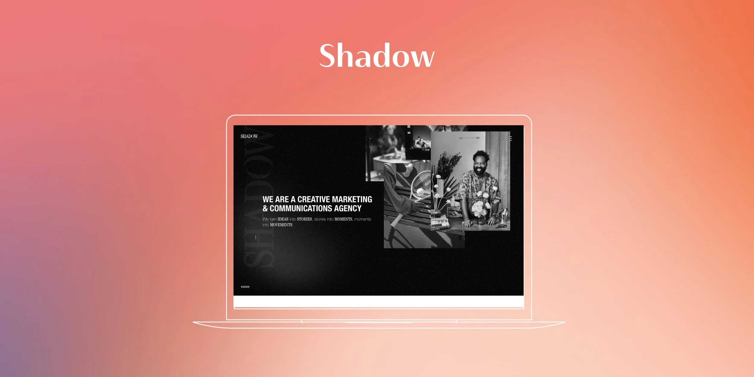 SHADOW NYC creative marketing and communications agency website