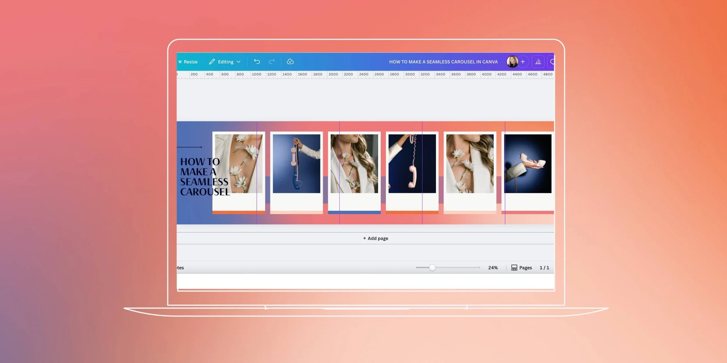 Seamless Instagram Posts: Split Image Graphic