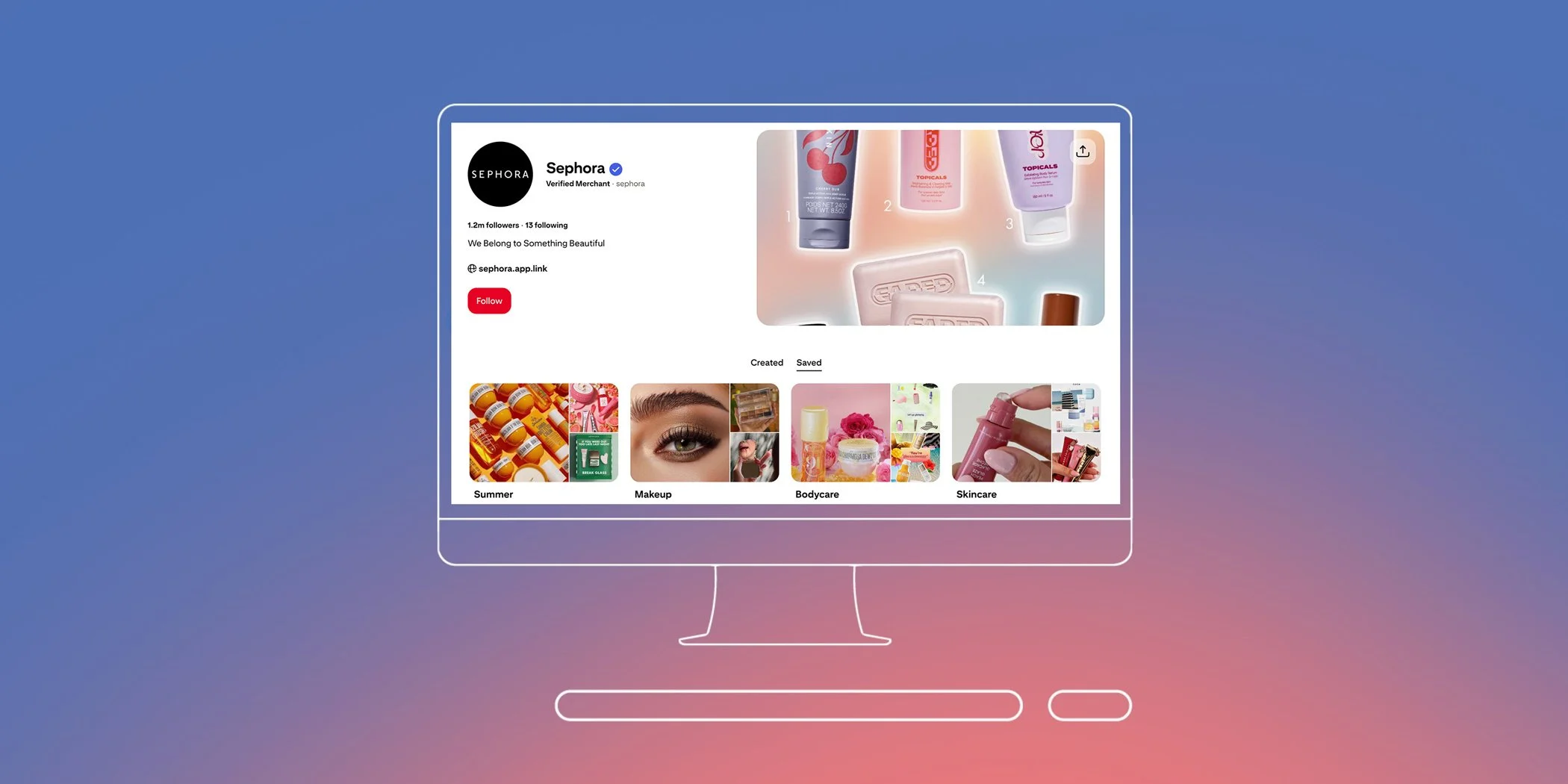 Sephora Pinterest business account example
