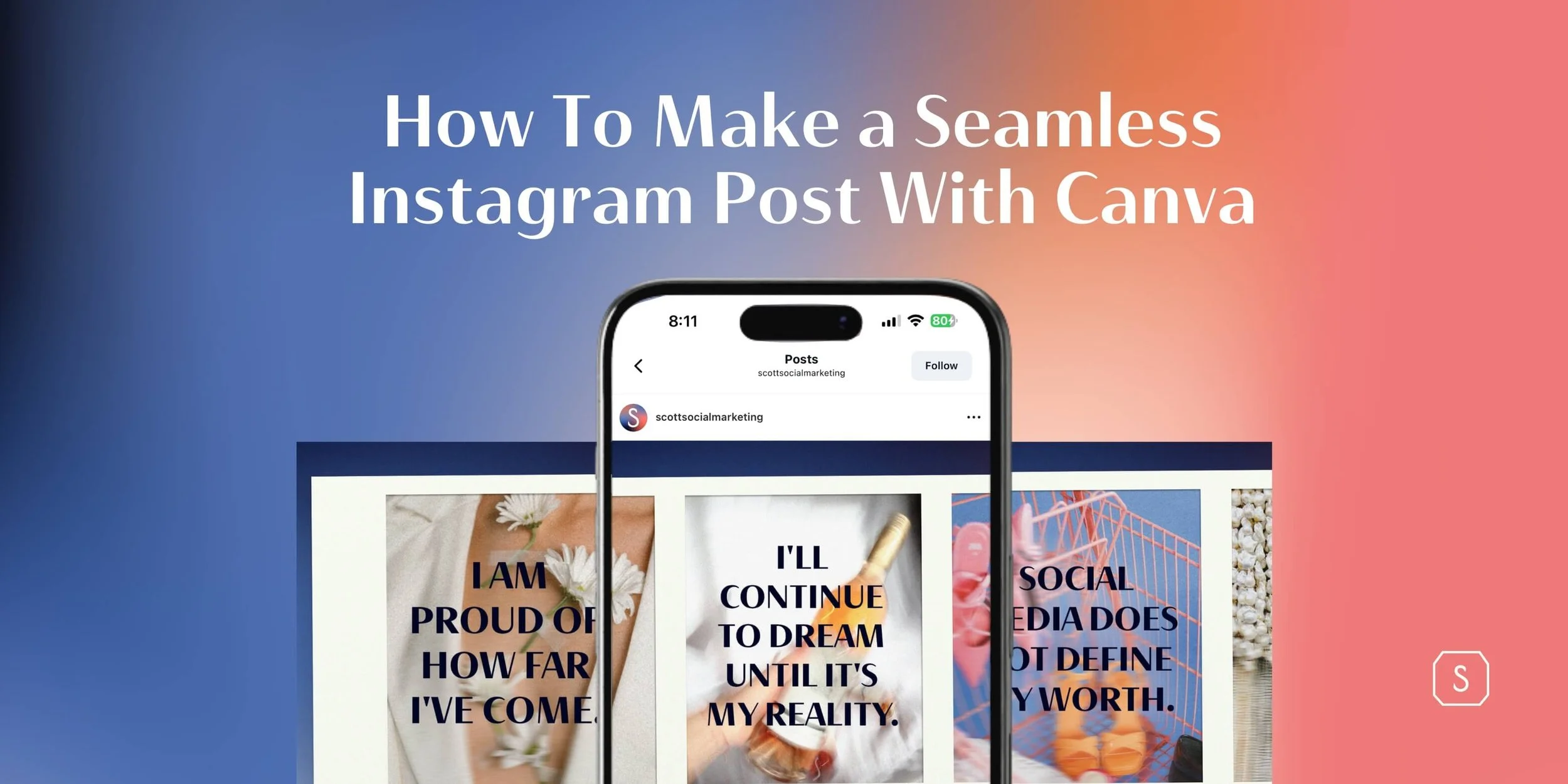 How To Make Seamless Instagram Posts With Canva