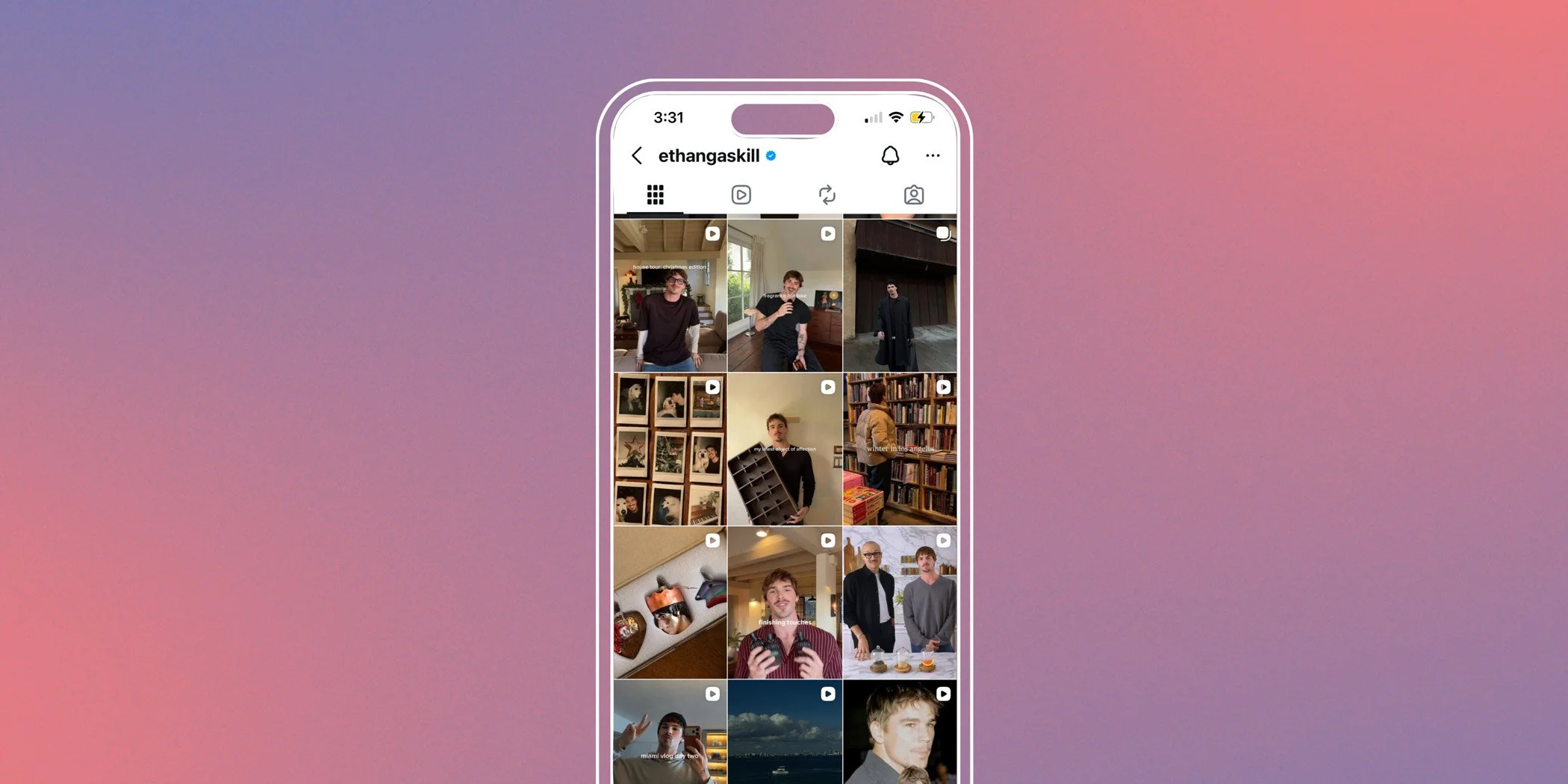 Ethan Gaskill Instagram sharing personal home design process and interior design insights