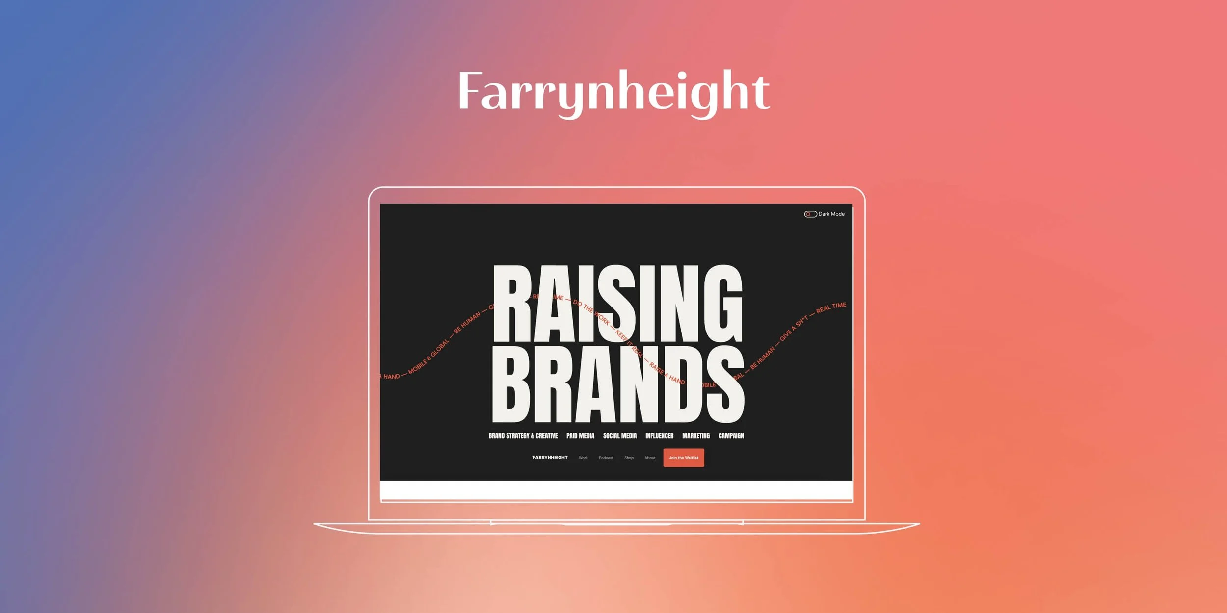 Farrynheight NYC creative marketing agency website and brand work