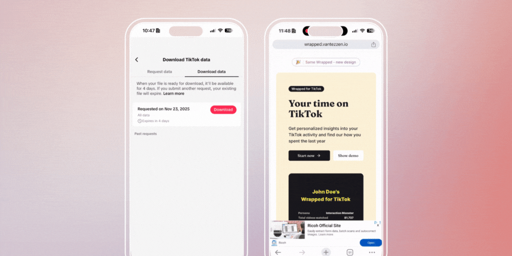 TikTok Wrapped: Upload Your Data to Wrapped for TikTok