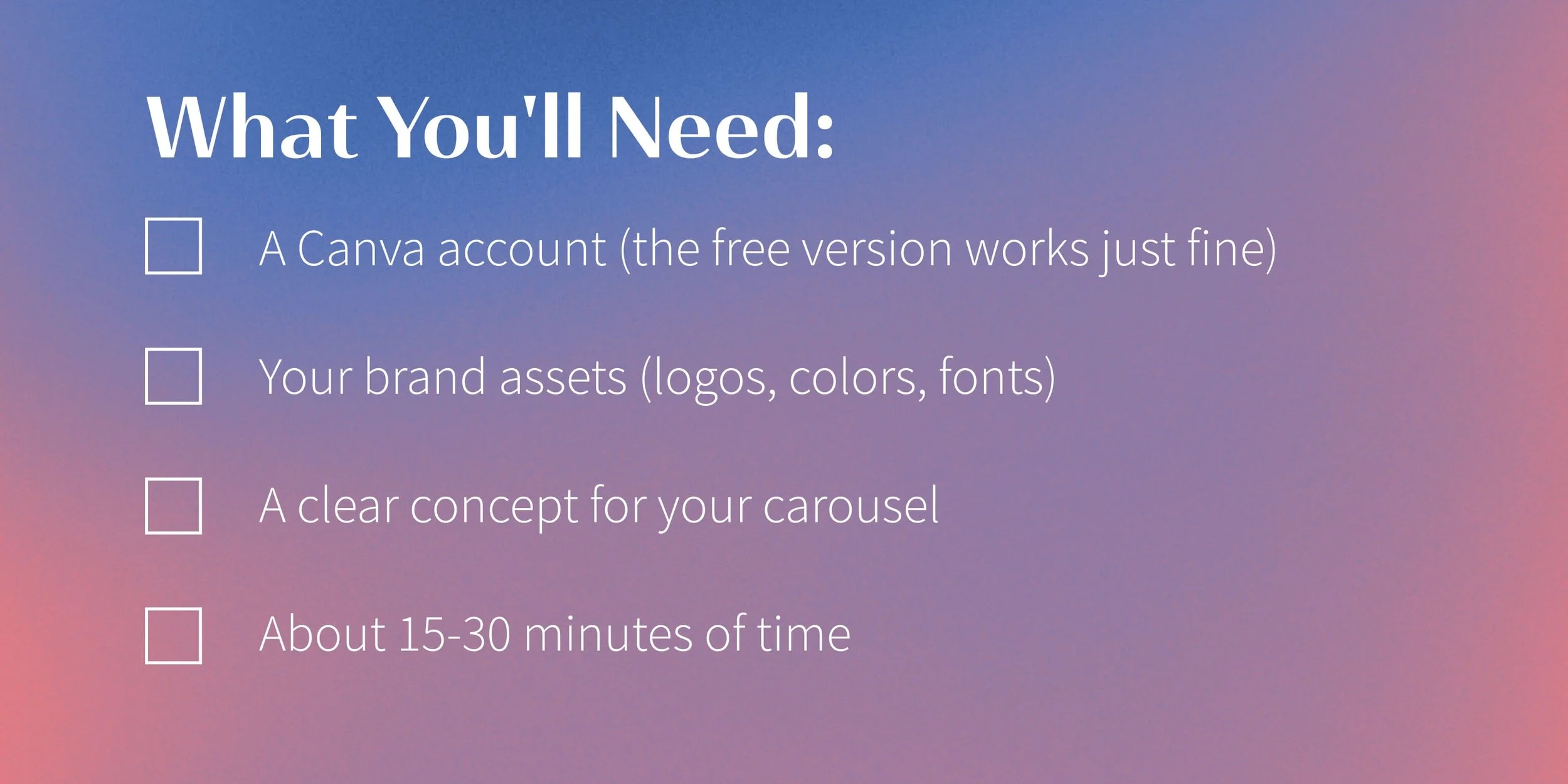 Seamless Instagram Posts: What You’ll Need Checklist