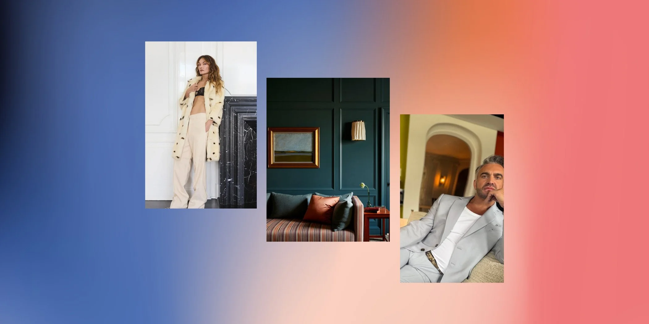 Interior design styles from Los Angeles including modern luxury, sculptural decor, and designer portrait