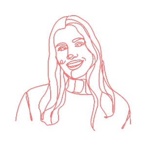 A line drawing of Annie