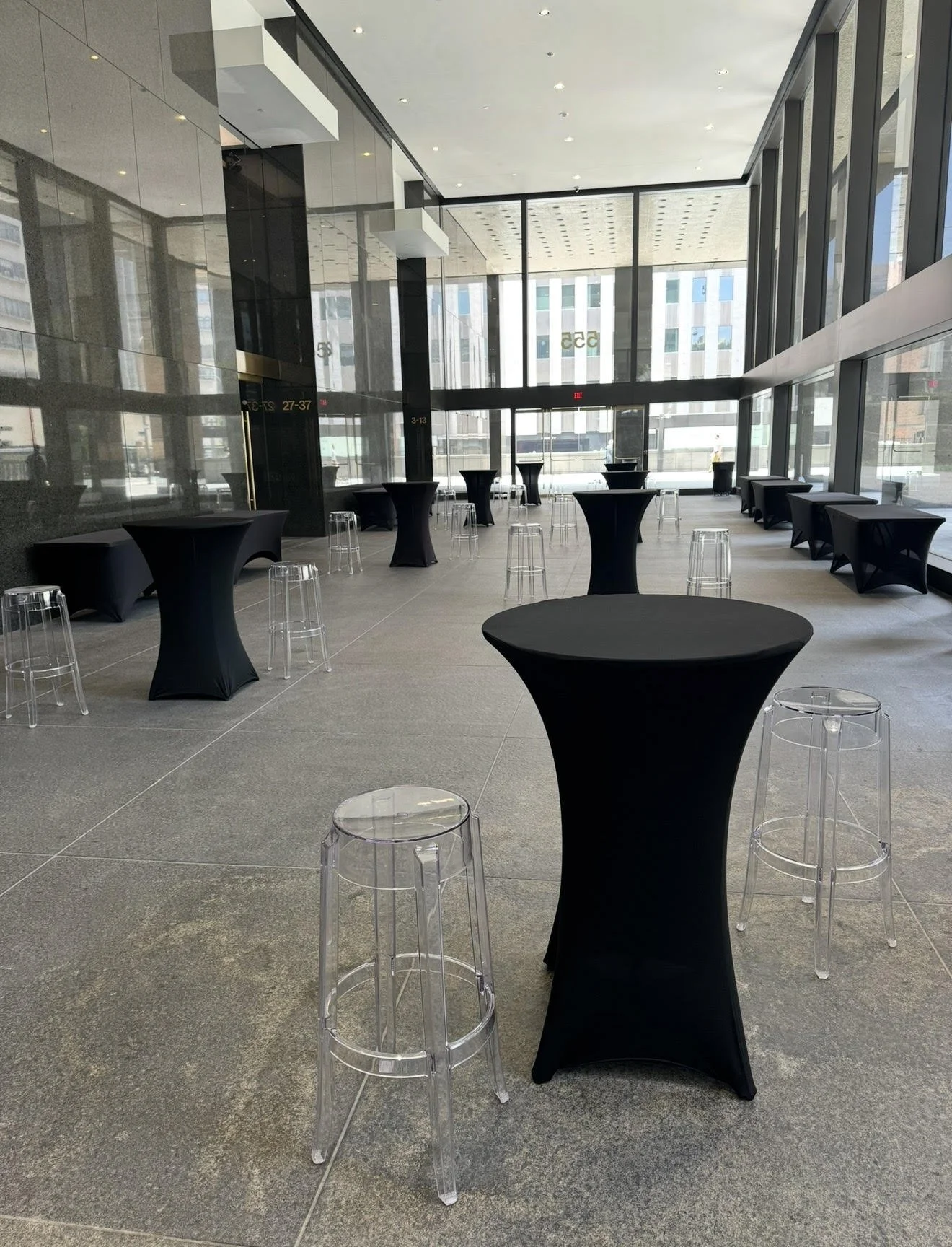 Ghost Bar Stools in Downtown LA, CA