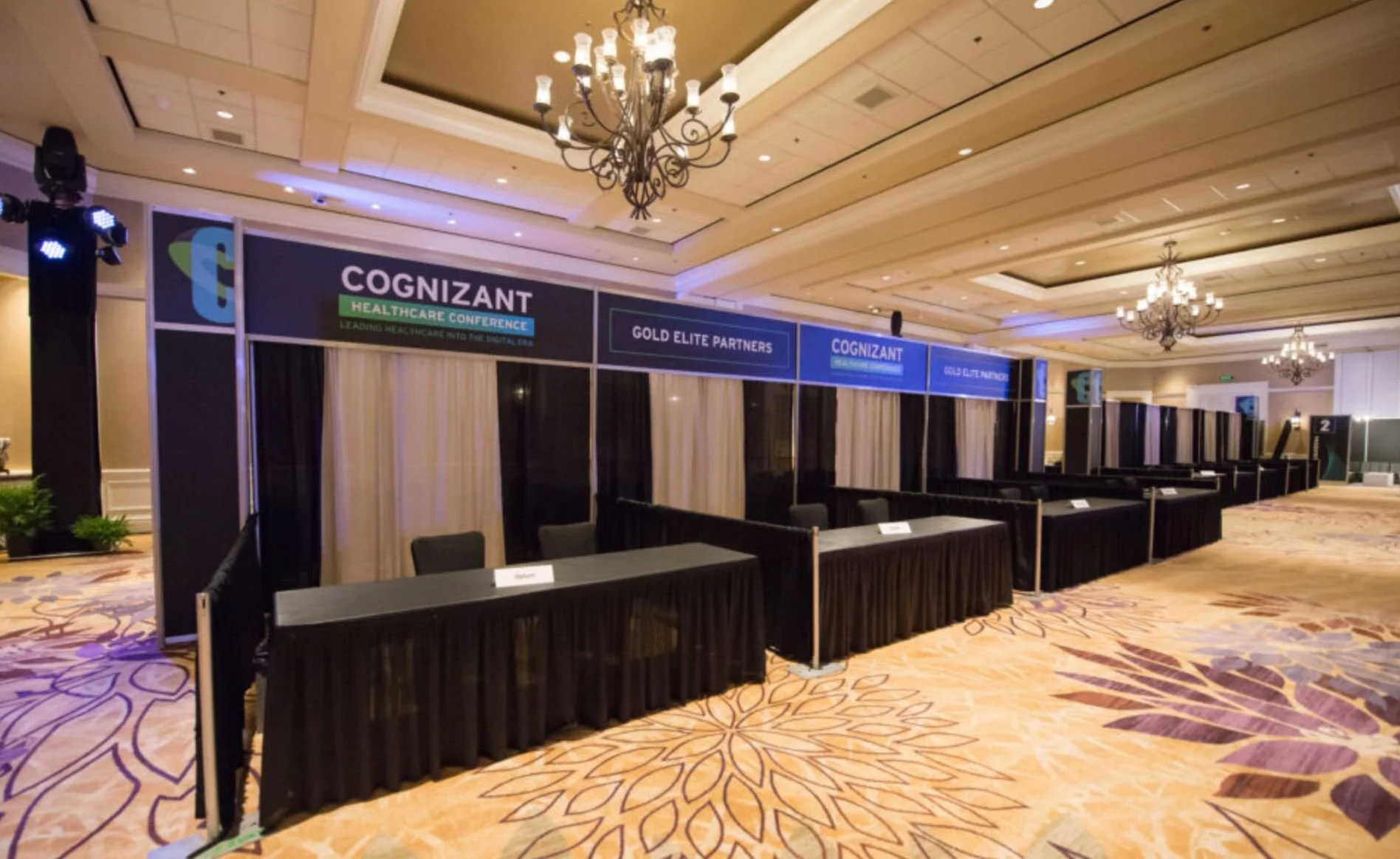 Pipe & Drape Trade show rentals in Los Angeles