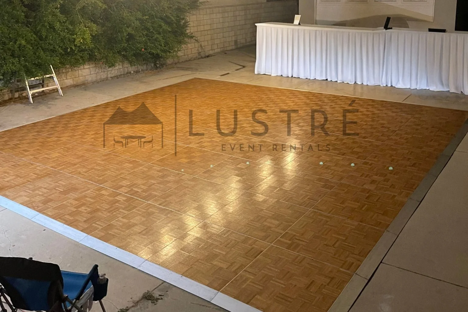 Oakwood Dance Floor Rental — Lustré Event Rentals