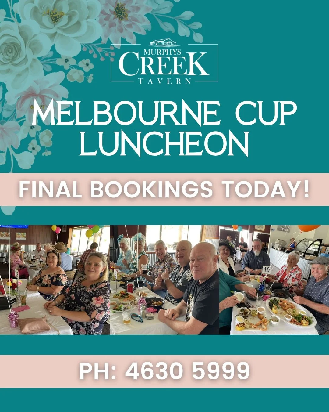 If you&rsquo;re coming along or still want to join us for Melbourne Cup on Tuesday, today is your last chance to lock in your platters.

Choose from our delicious Seafood or Grazing Platter for Two &mdash; $110 per platter
These need to be confirmed 