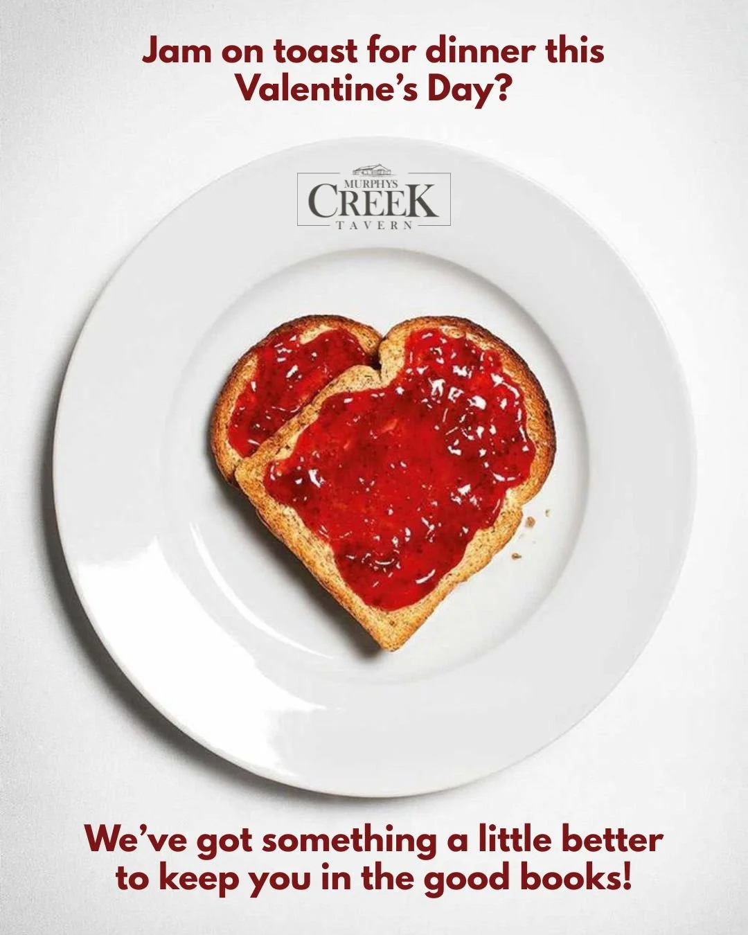 Need to do something a little more romantic... we've got you!

Whether it&rsquo;s a Valentine, Galentine, bro-mance or just an excuse to eat great food together... we've got the perfect thing for all the lovers 💕

Try our Valentine's Specials: (Lunc