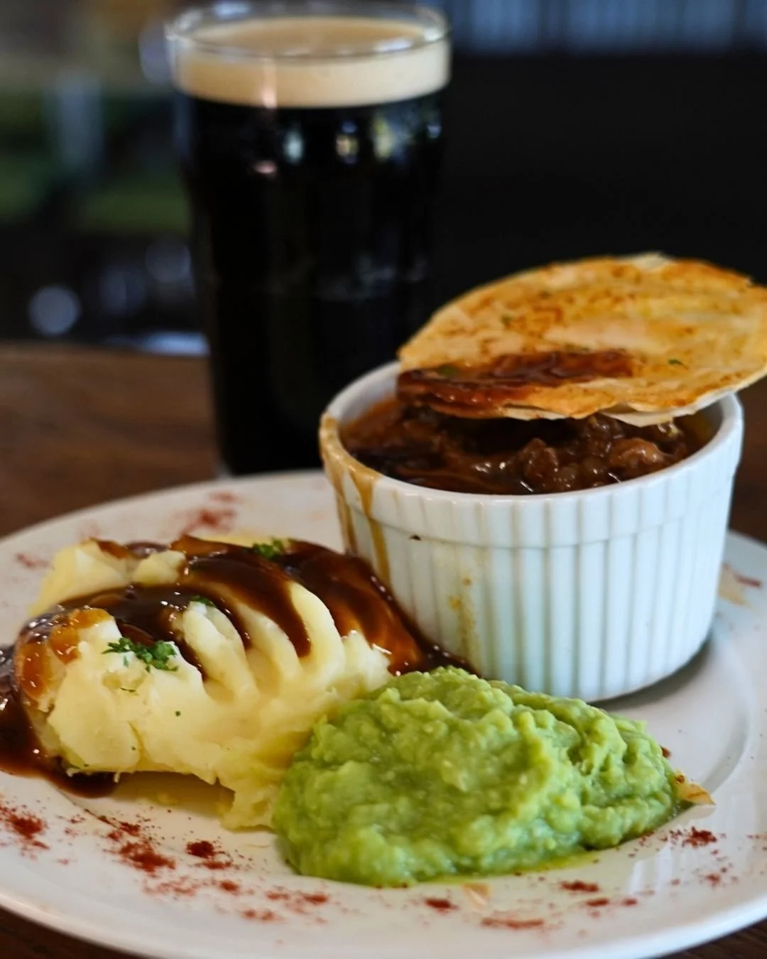 ☘️ Happy St Patrick&rsquo;s Day from The Creek!

Chef&rsquo;s cooked up a limited batch of hearty Guinness Pies to celebrate the luck of the Irish.

Slow-cooked, rich and full of flavour, served with creamy mashed potato, mushy peas and delicious gra