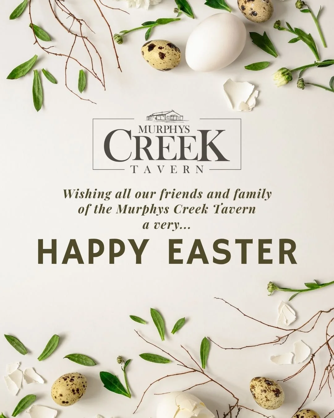 🐣 Happy Easter from all of us at The Creek!

Wishing all our wonderful patrons, friends and families a happy and safe Easter break.

Whether you&rsquo;re spending it with loved ones, heading away for a few days or simply taking the time to relax, we