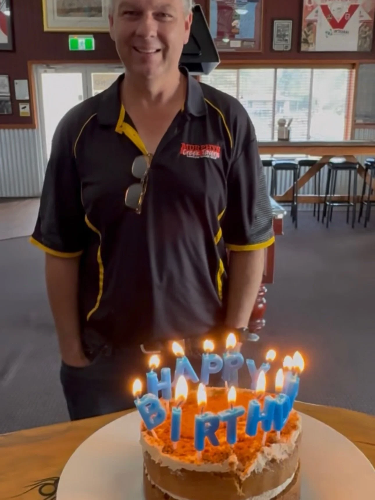 Well look who&rsquo;s turned the big 50 today!!!
Happy birthday Ty from all of us here at The Creek&hellip;
Here wishing you a wonderful year ahead with many more to come. 🥳 🎂 🎉